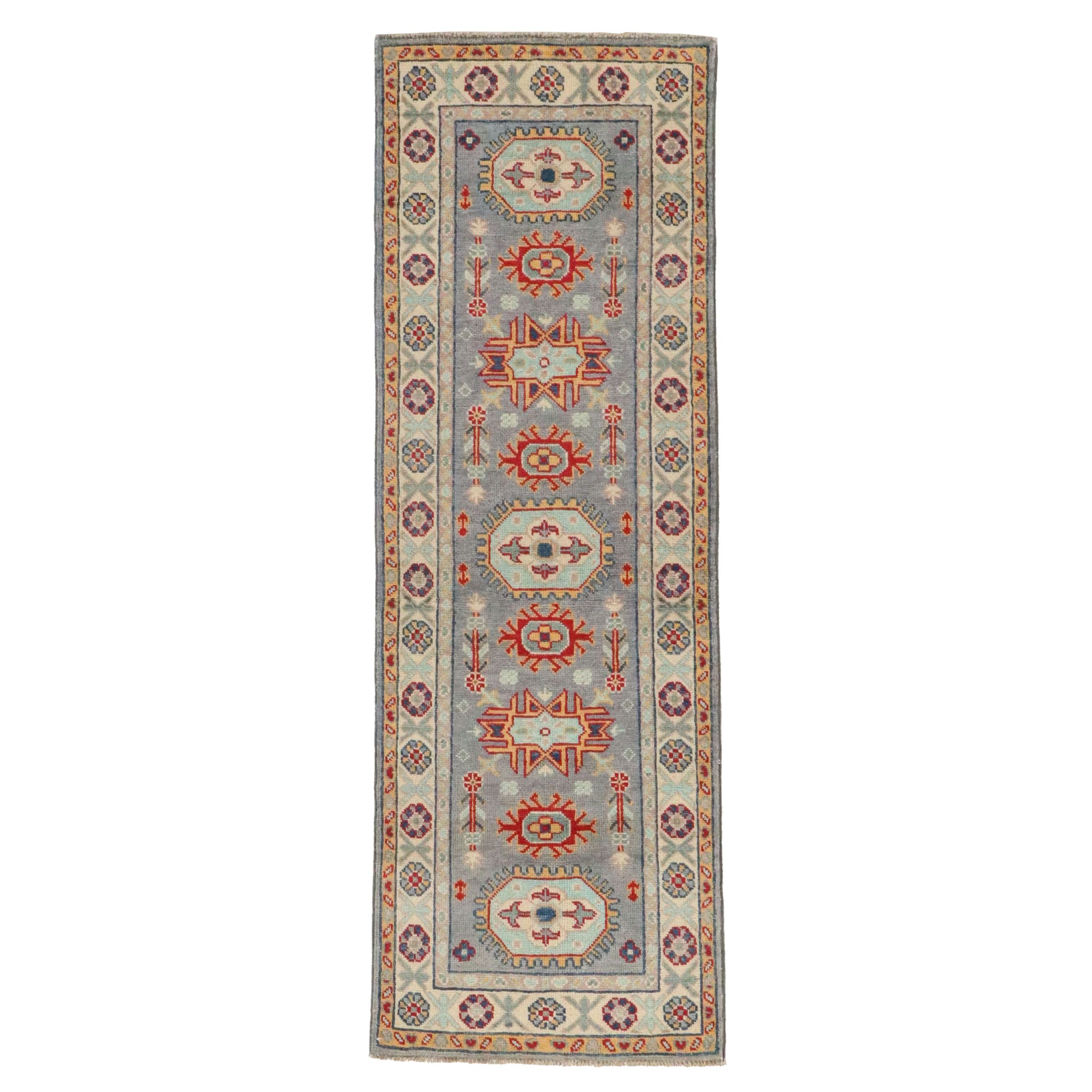 2' x 5'10 Hand-Knotted Pakistani Kazak Carpet Runner