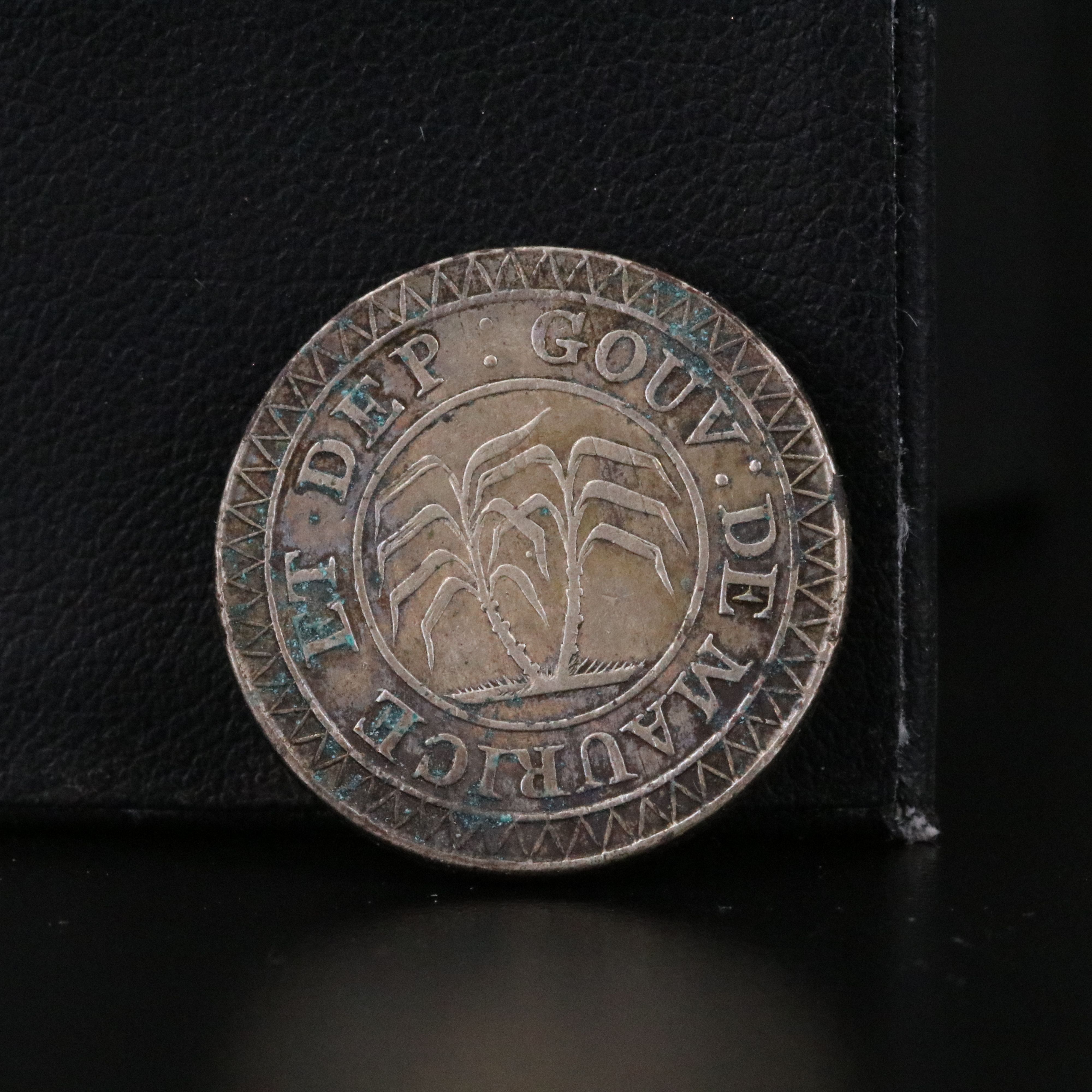 1822 Mauritius Silver 50 Sous