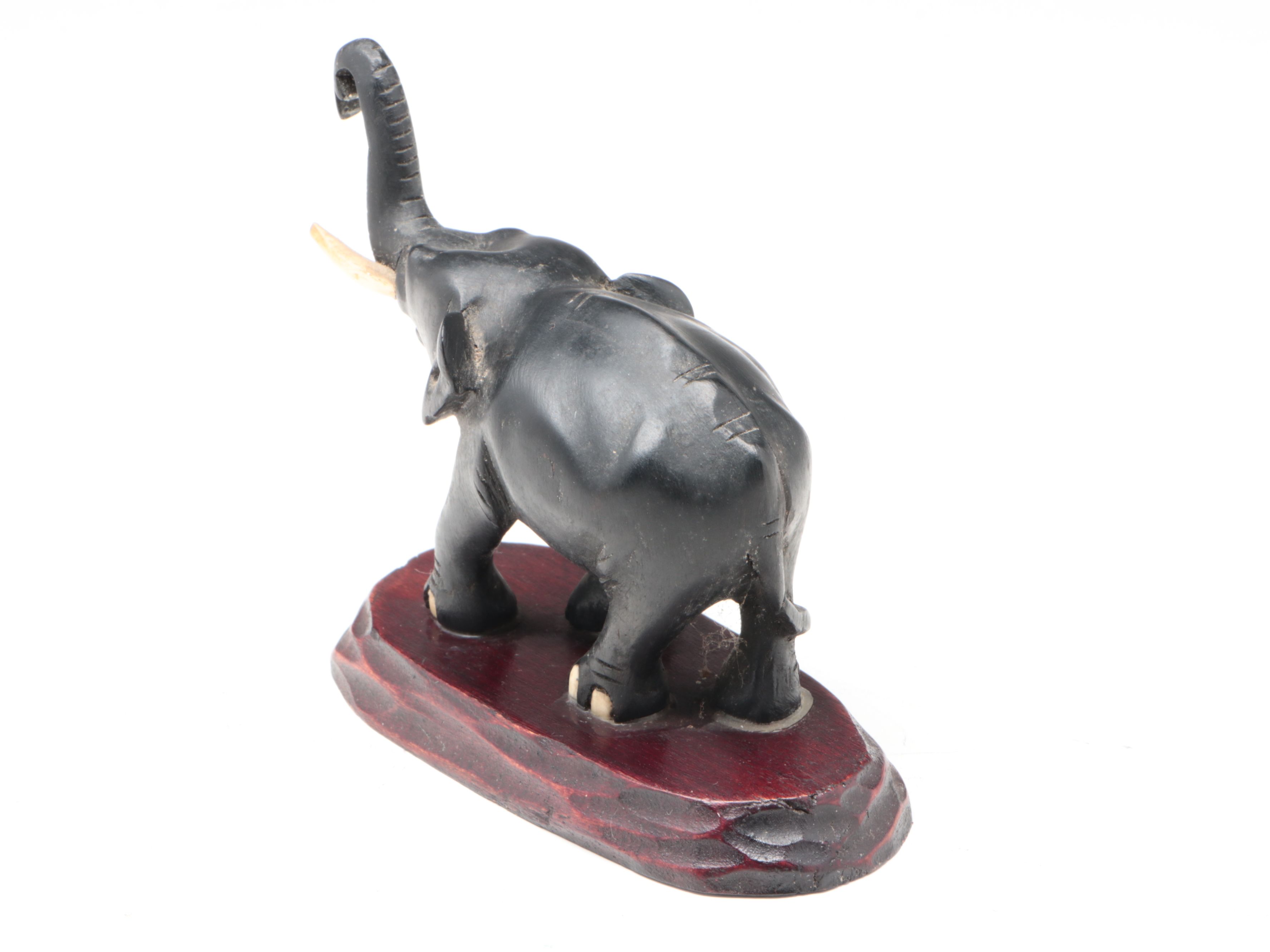 Asian Soapstone, Lacquer and Other Elephant Figurines