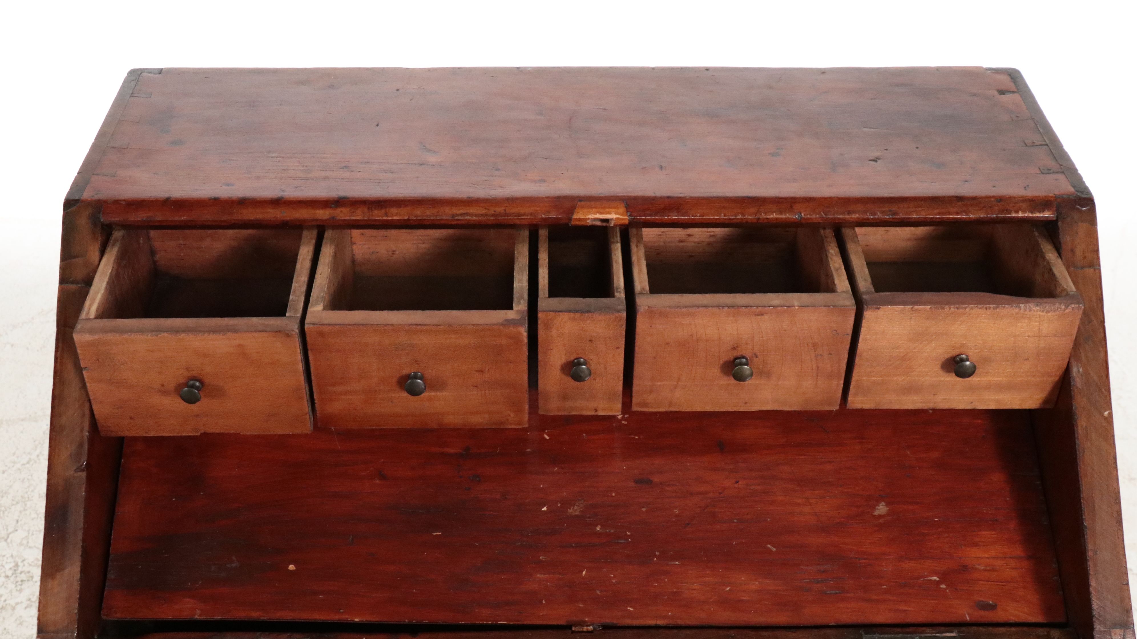 Kentucky Cherry Slant-Front Sugar Desk, Early 19th Century