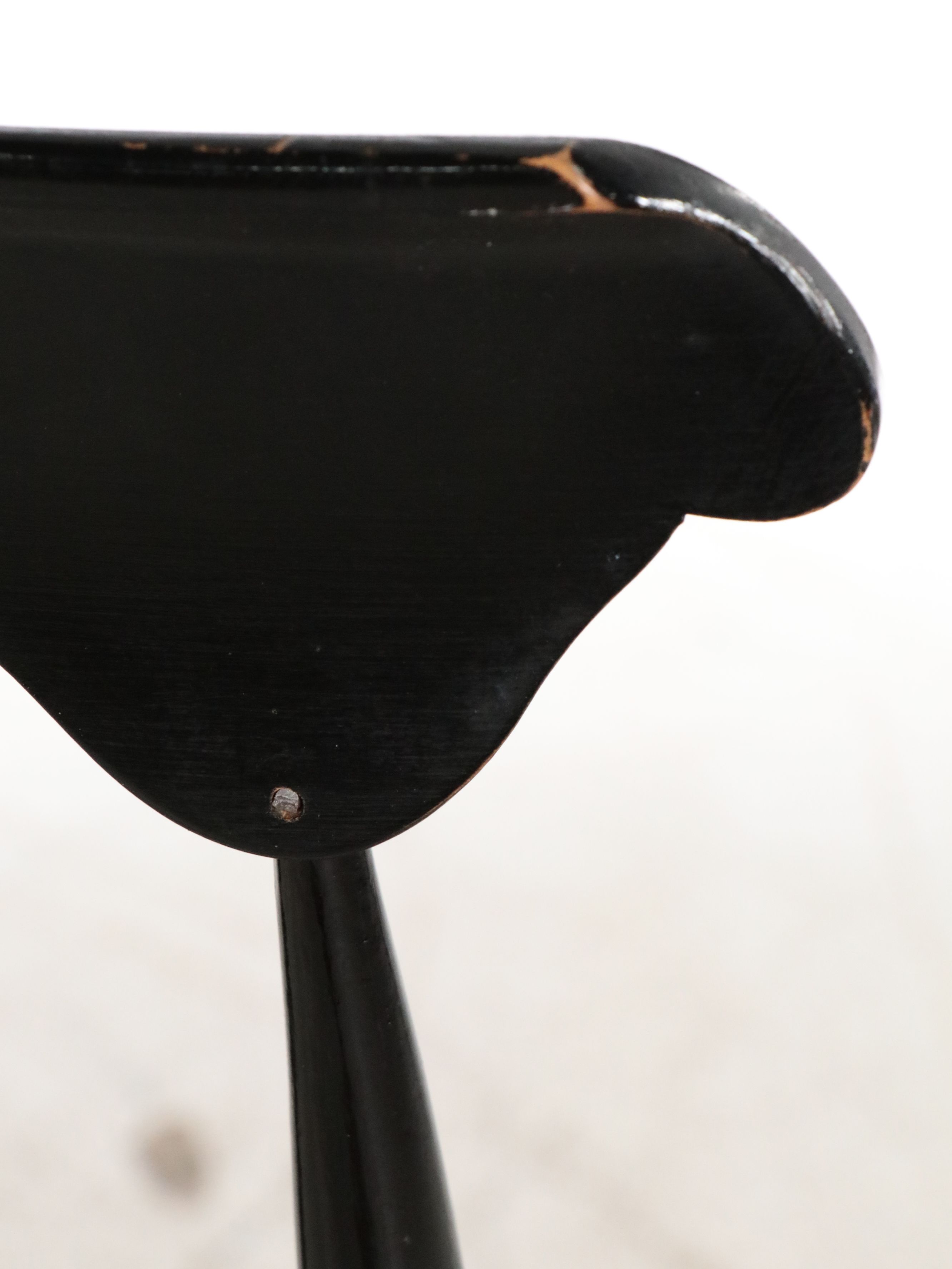 Victorian Hitchcock Style Stencil-Decorated Chair with Cane Seat