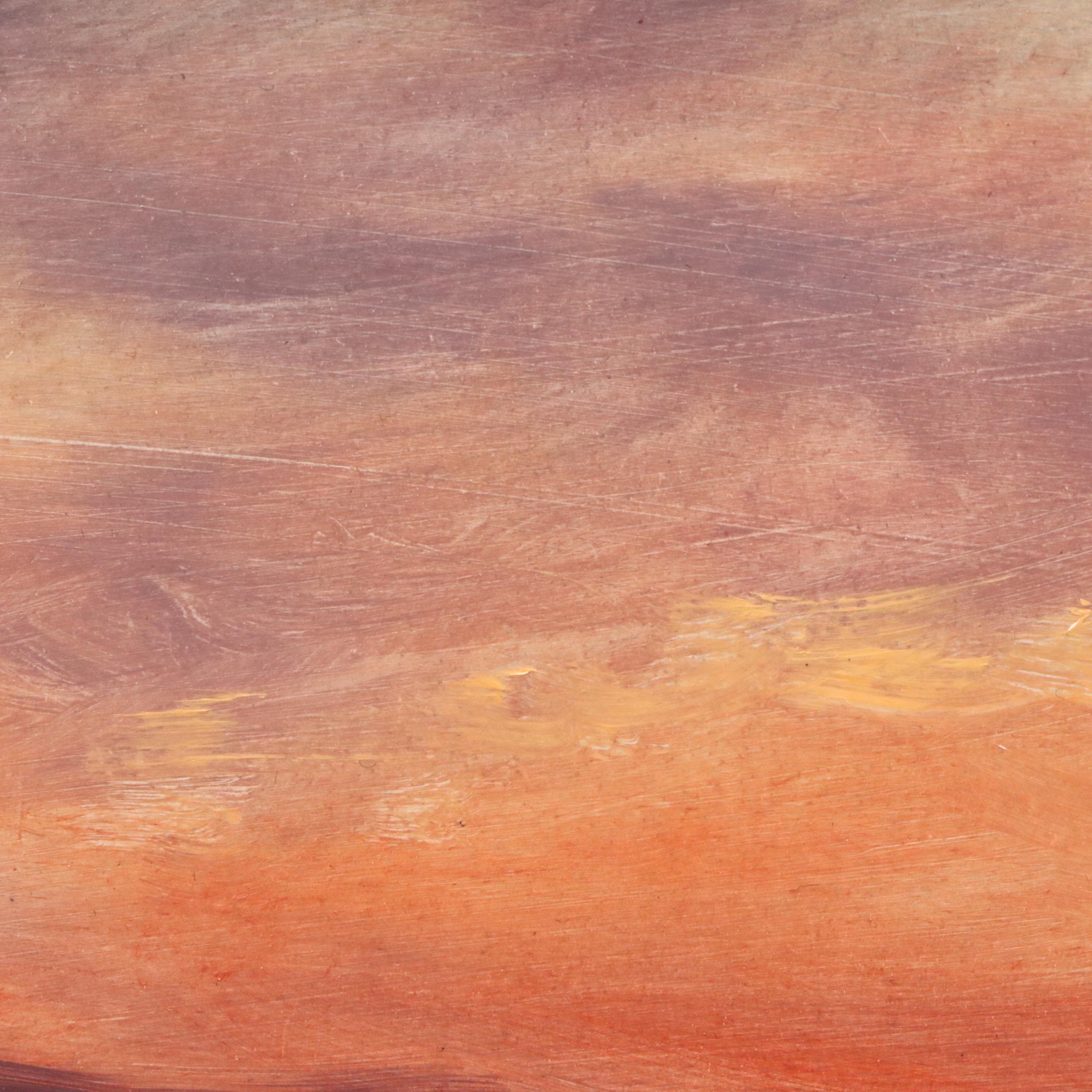 Heinie Hartwig Western Oil Painting "Comanche Camp"