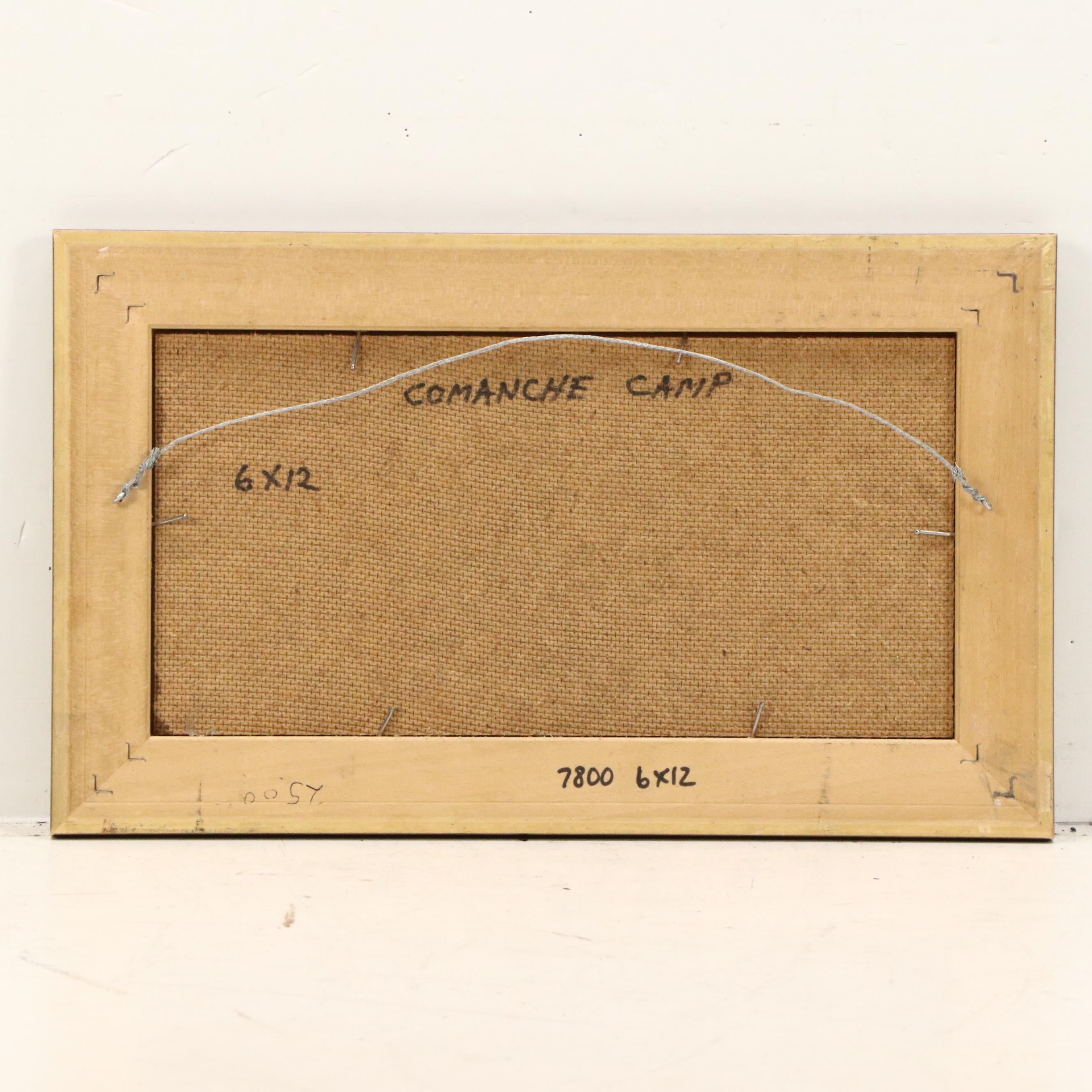 Heinie Hartwig Western Oil Painting "Comanche Camp"