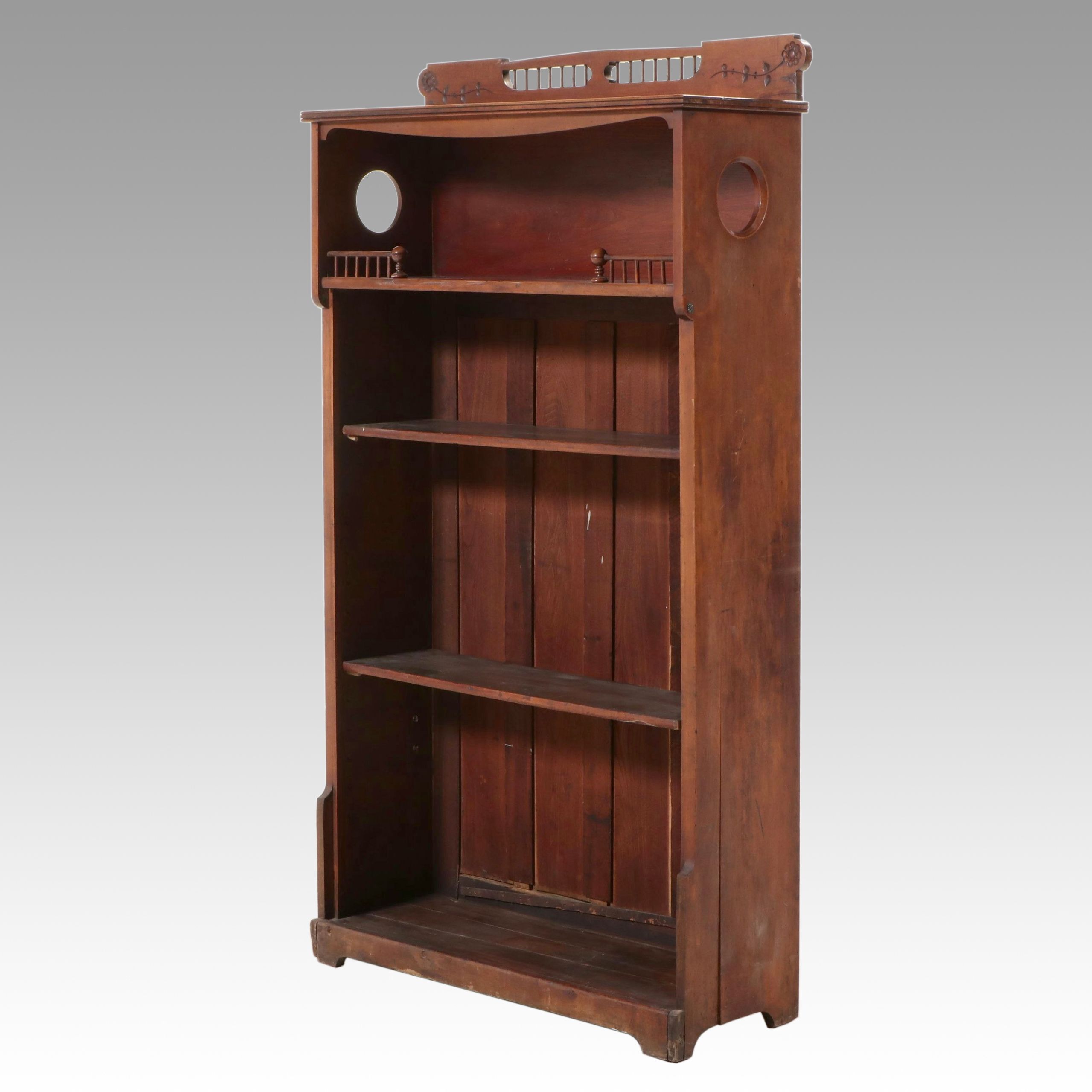 Late Victorian Cherry Bookcase