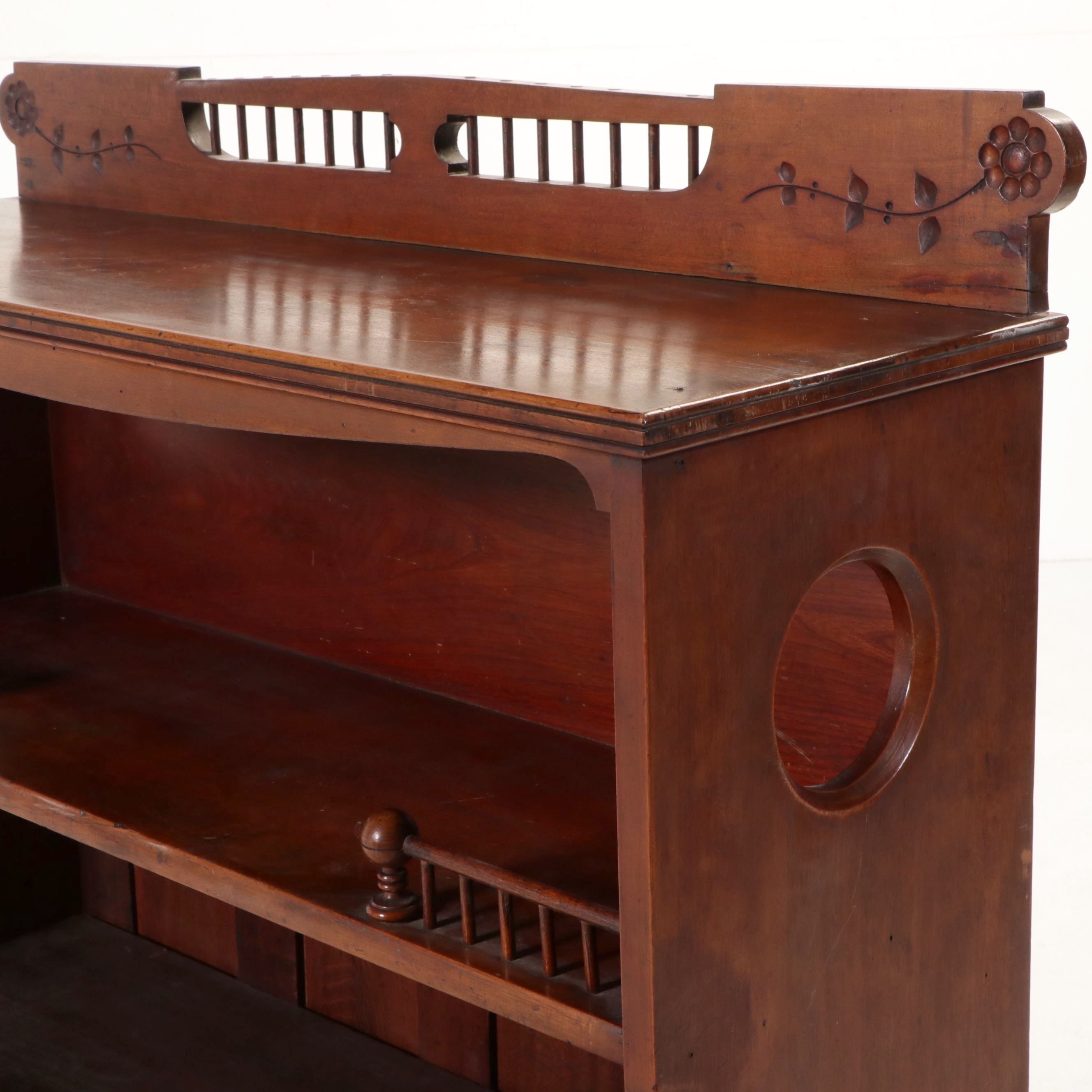 Late Victorian Cherry Bookcase