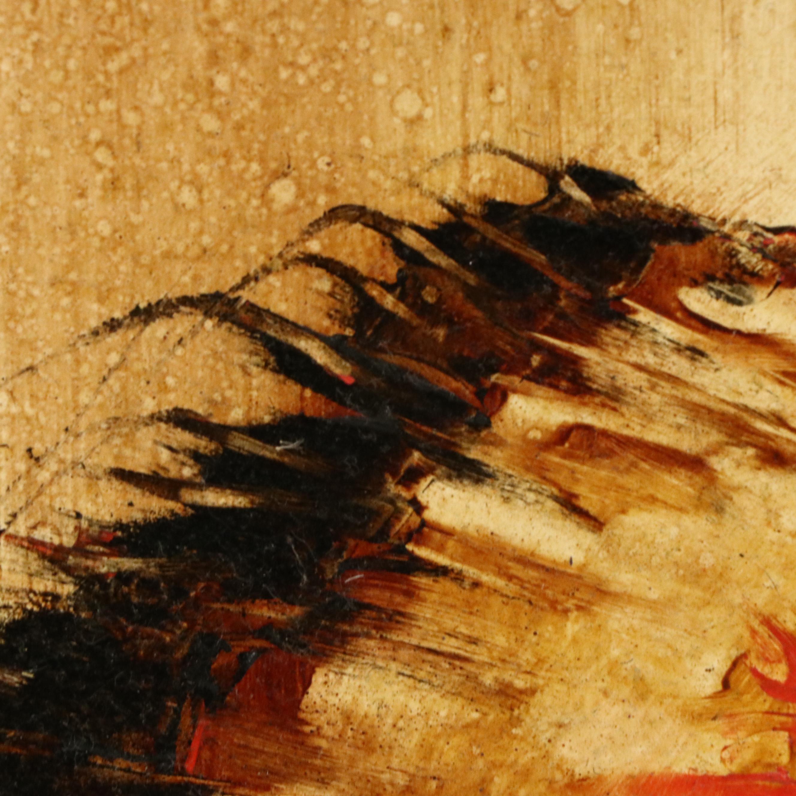 Paul Dyck Portrait Oil Painting "Crow Chief," 1975