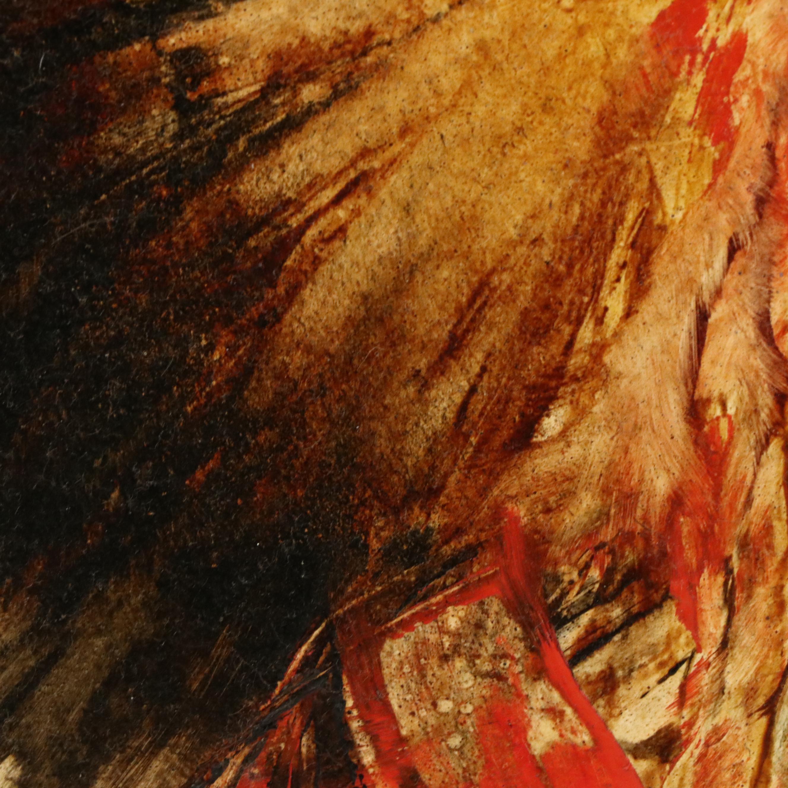 Paul Dyck Portrait Oil Painting "Crow Chief," 1975