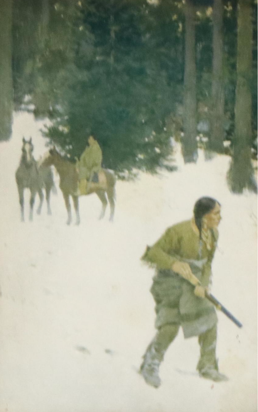 Halftone Print After H. F. Farny "Game Ahead," 20th Century