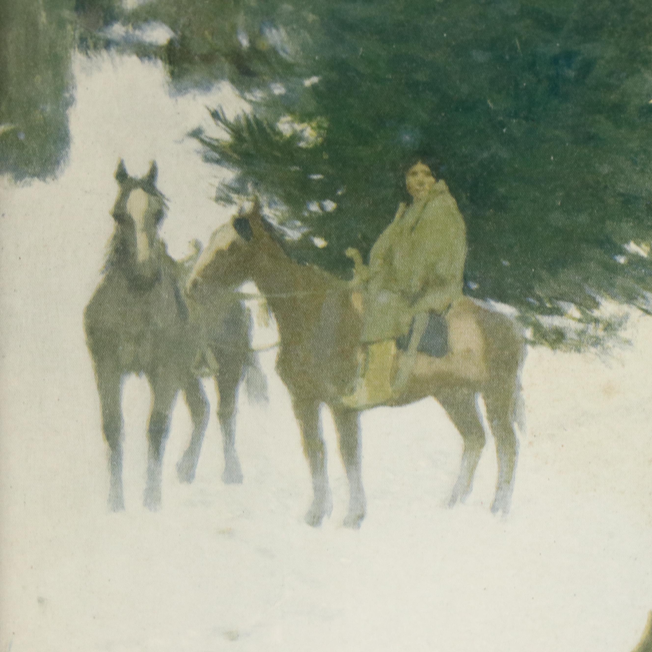 Halftone Print After H. F. Farny "Game Ahead," 20th Century