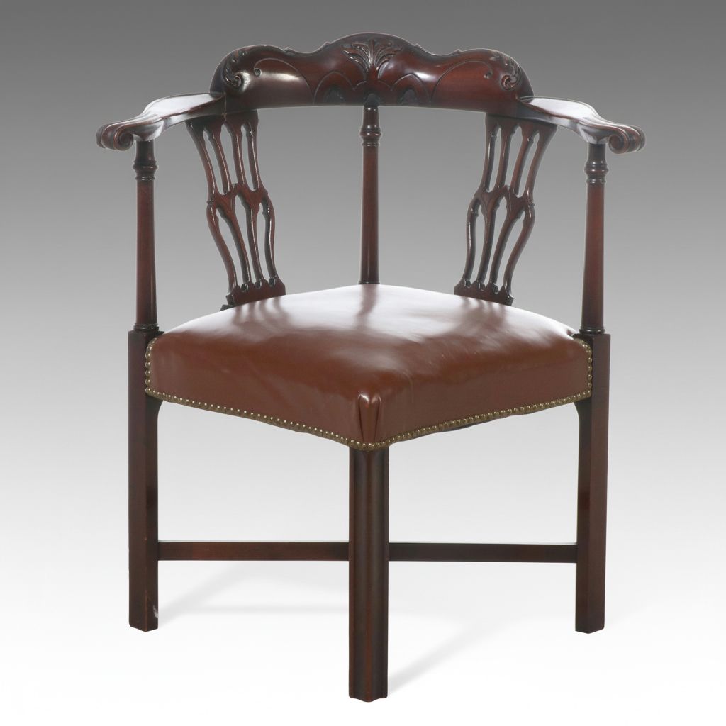 Chippendale Style Carved Walnut Side Chair