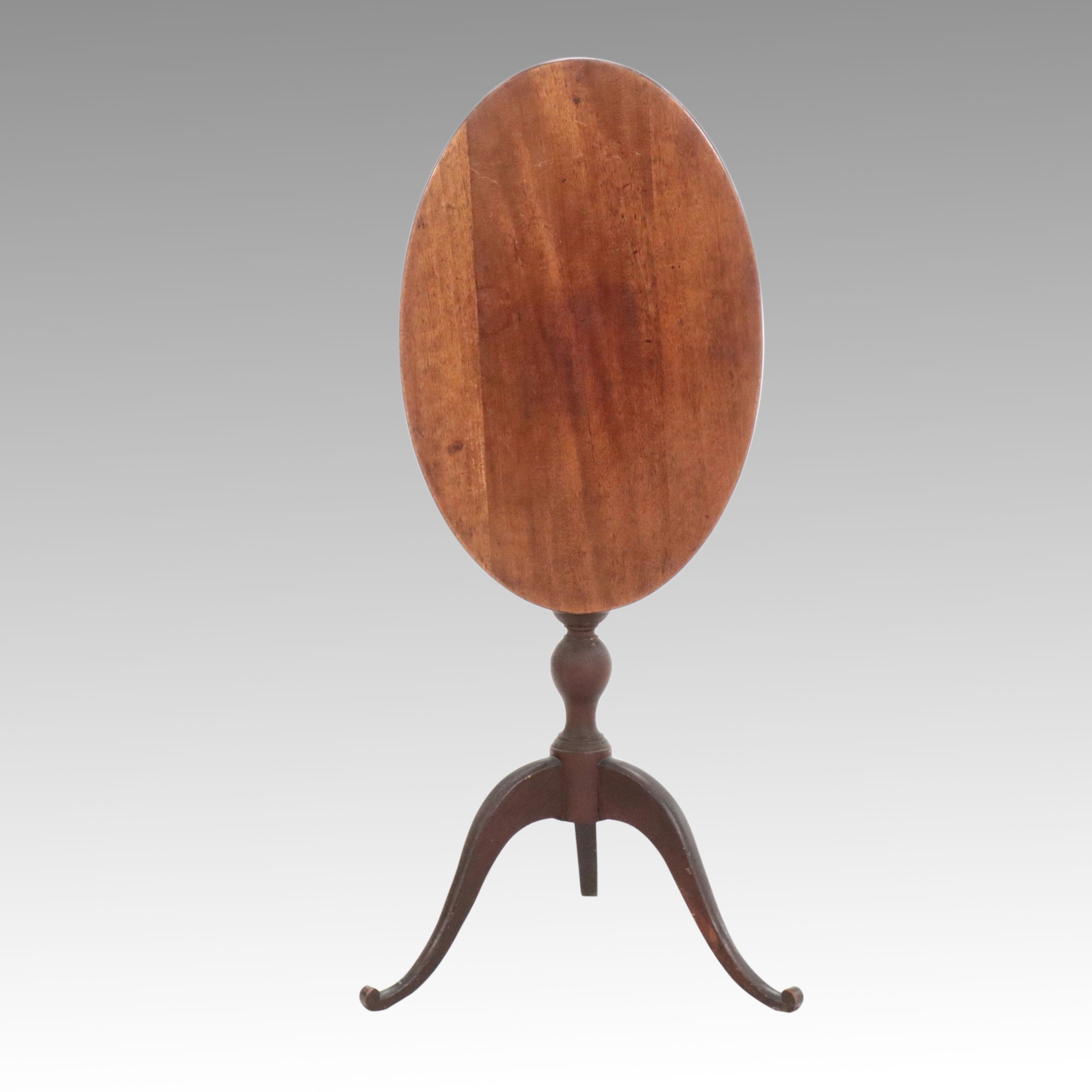 Regency Style Mahogany Tilt-Top Candlestand