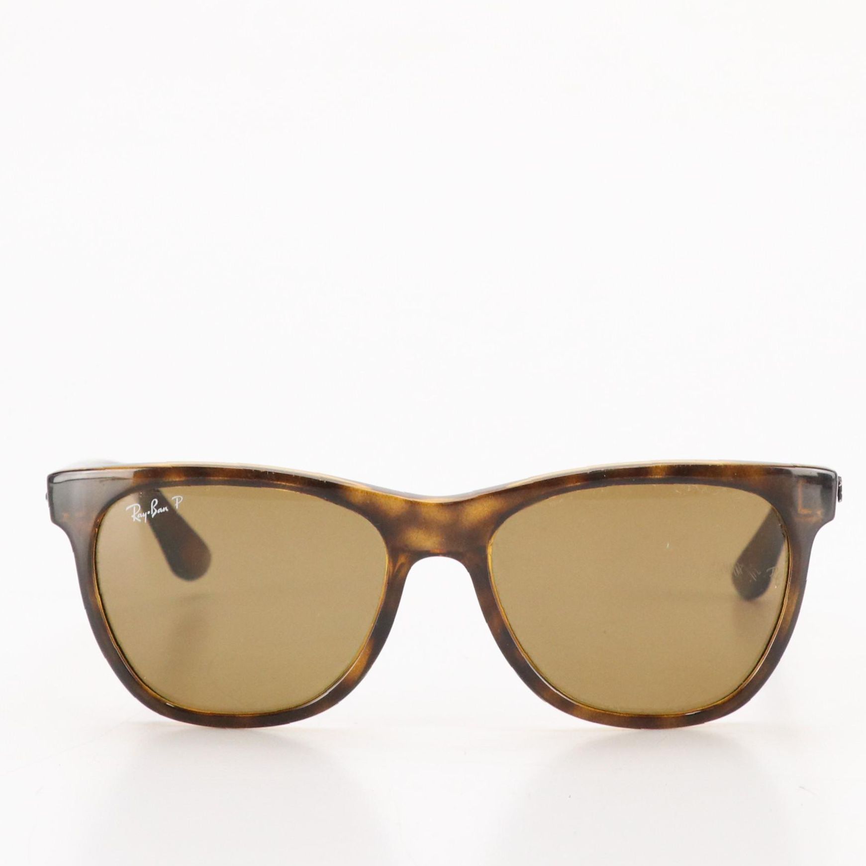 Ray-Ban RB 4184 710/83 Polarized Square Havana Sunglasses in Case