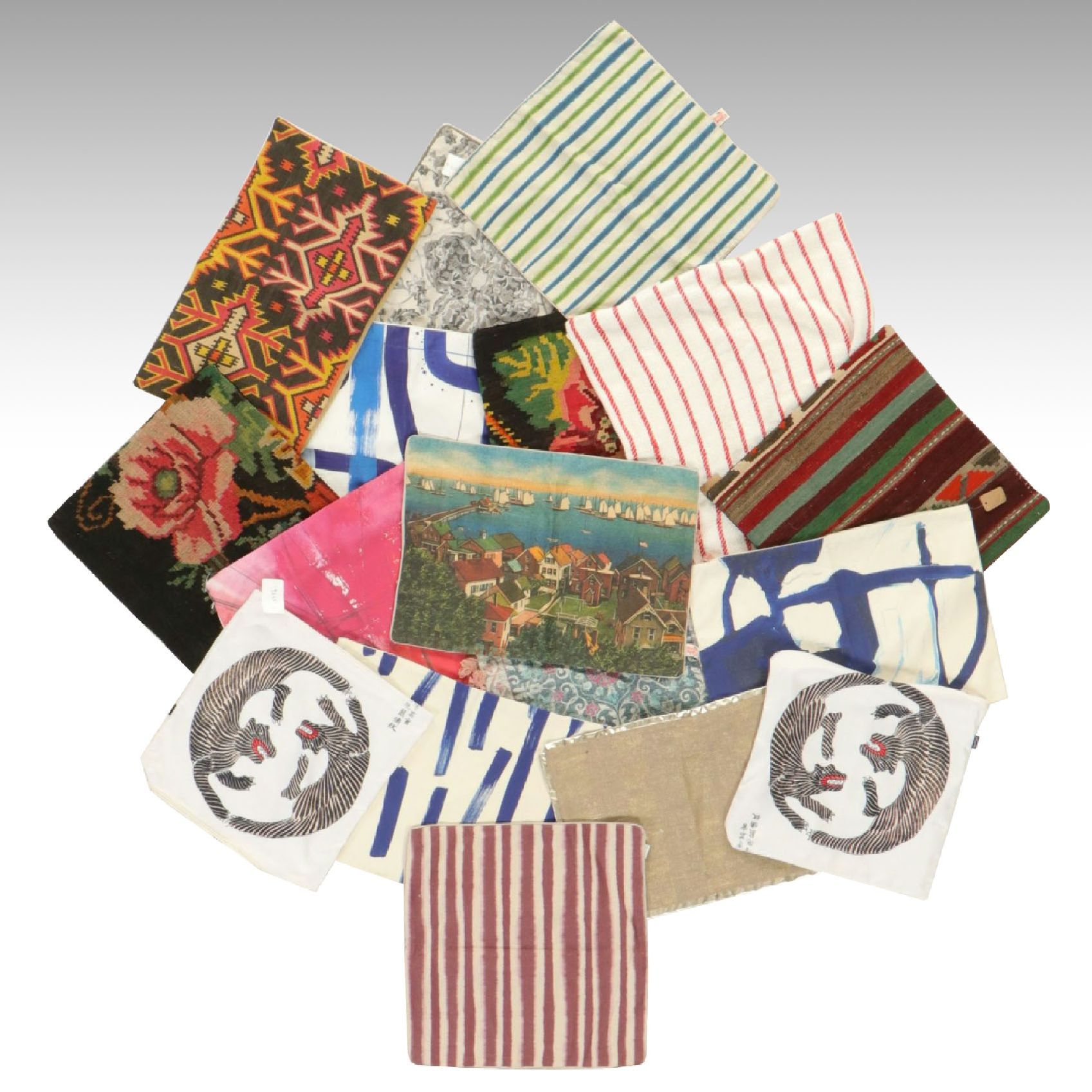 Jacquard & Other Assorted Print, Tapestry Accent Pillow Covers