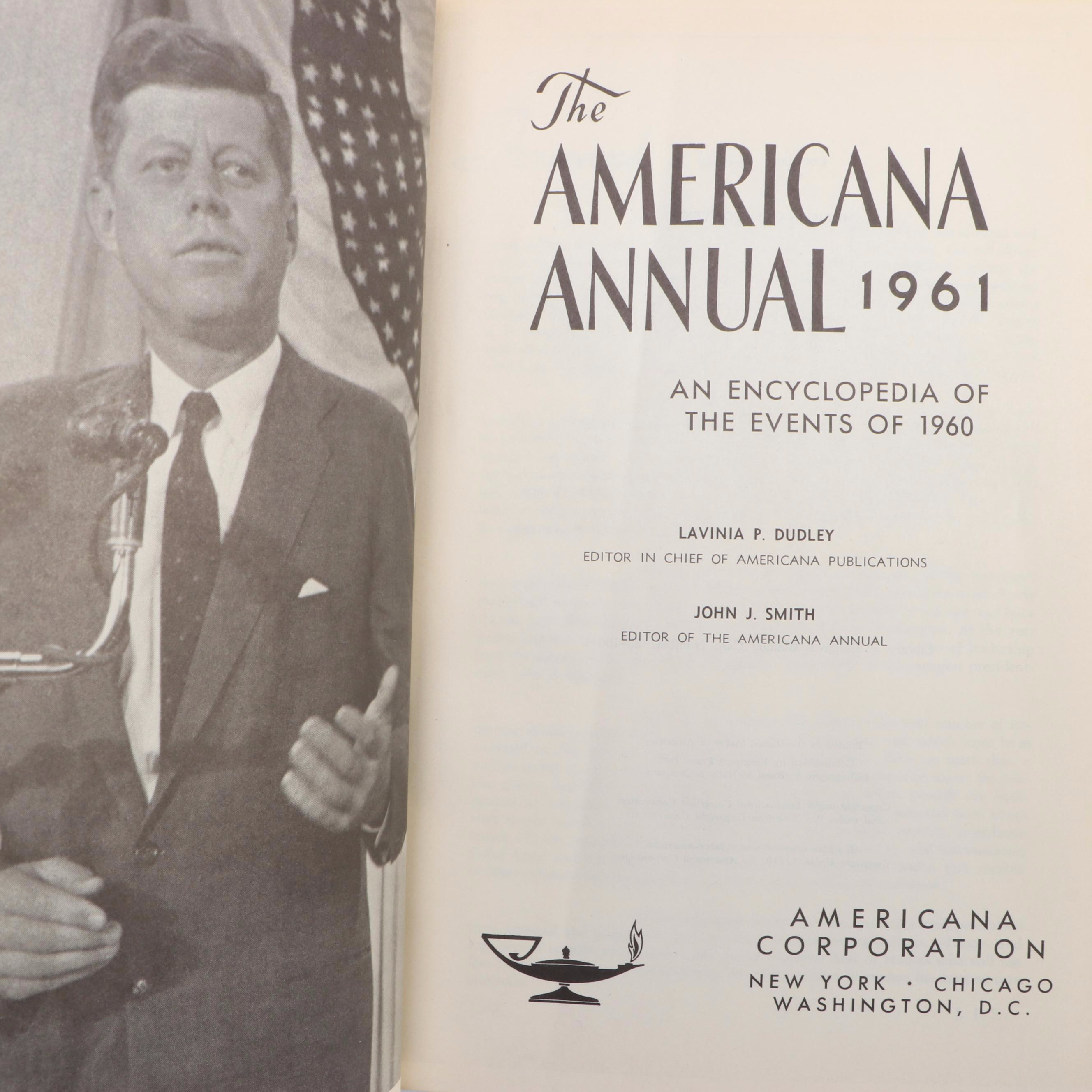 "The Americana Annual" Yearbook Series, 1961–1973
