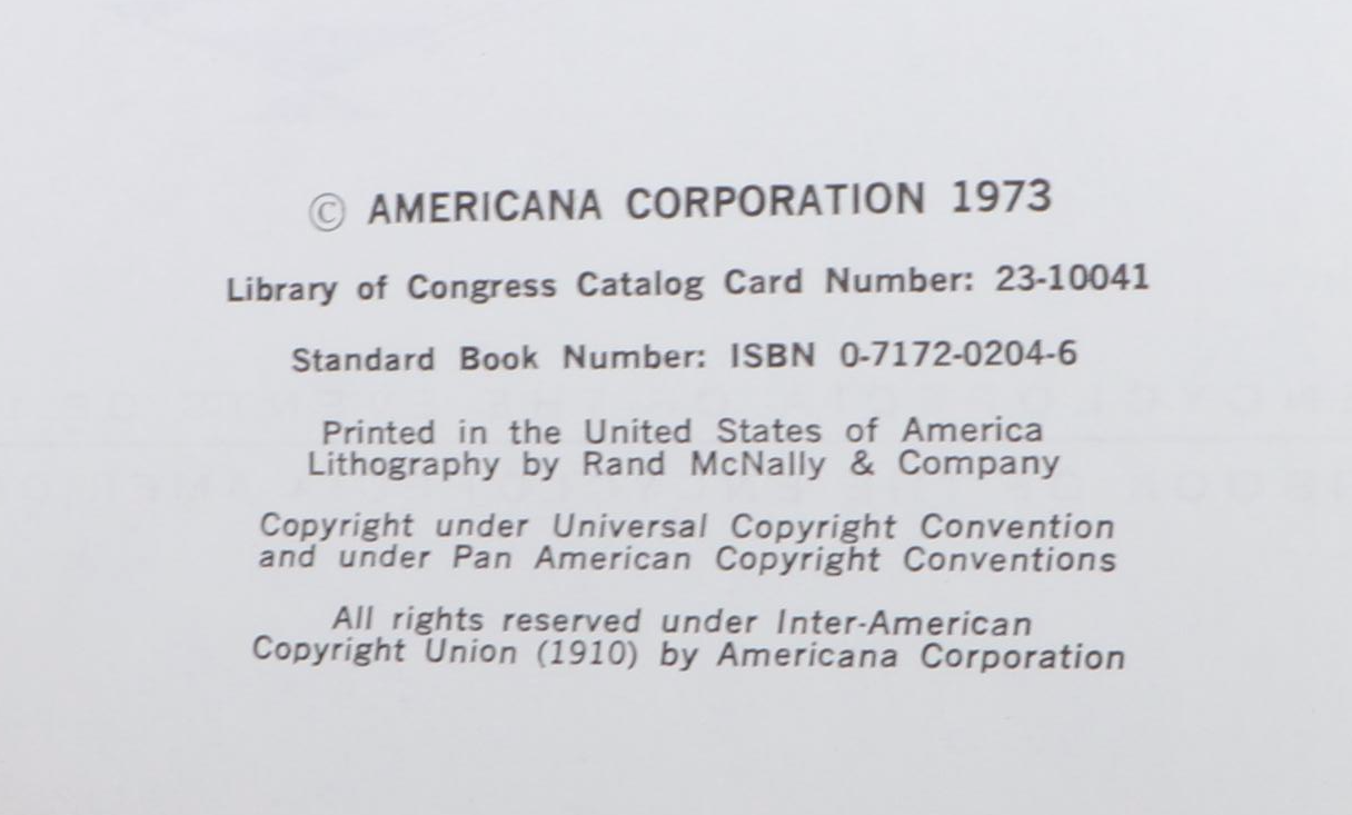 "The Americana Annual" Yearbook Series, 1961–1973