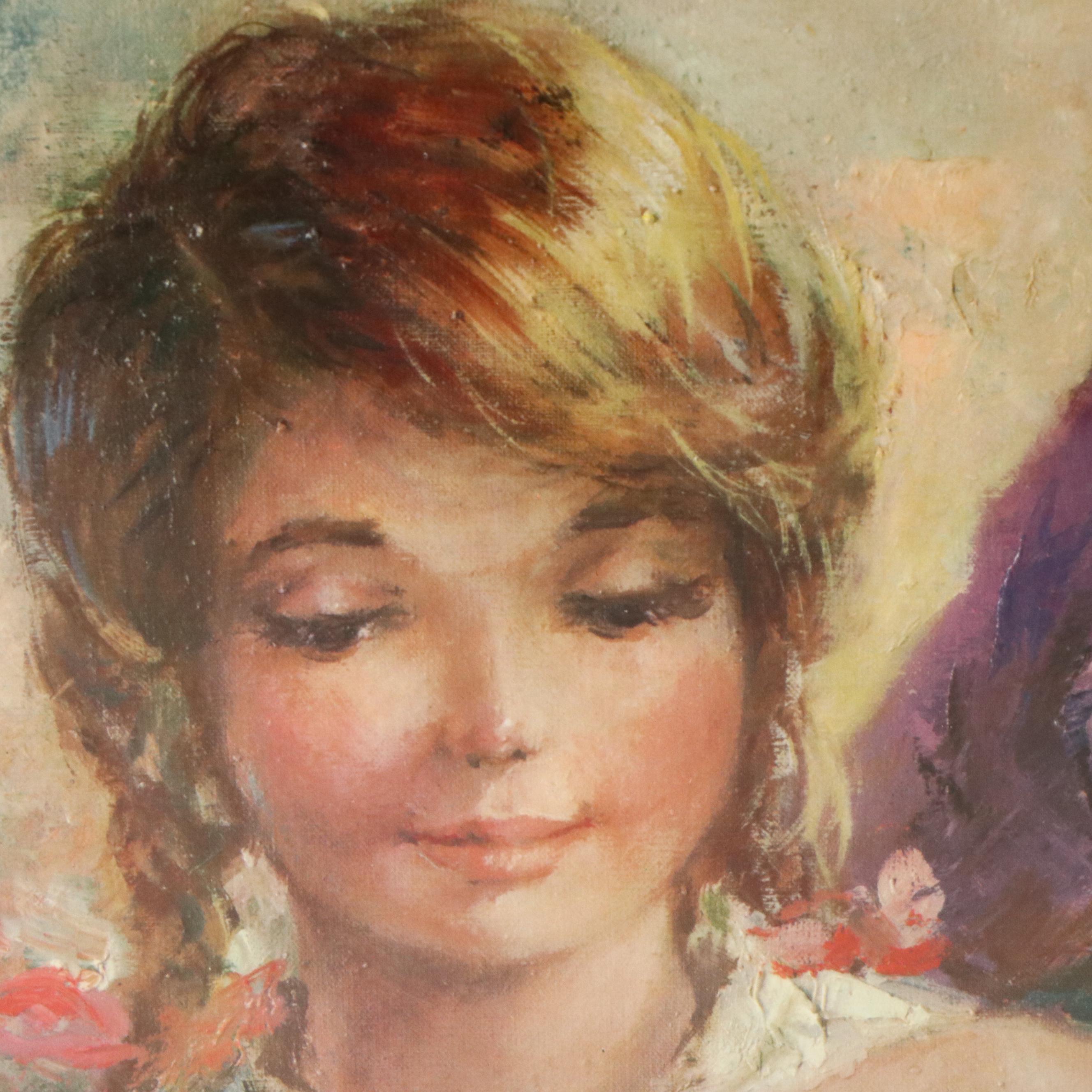 After Americo Makk Offset Lithographs of Mothers with Daughters