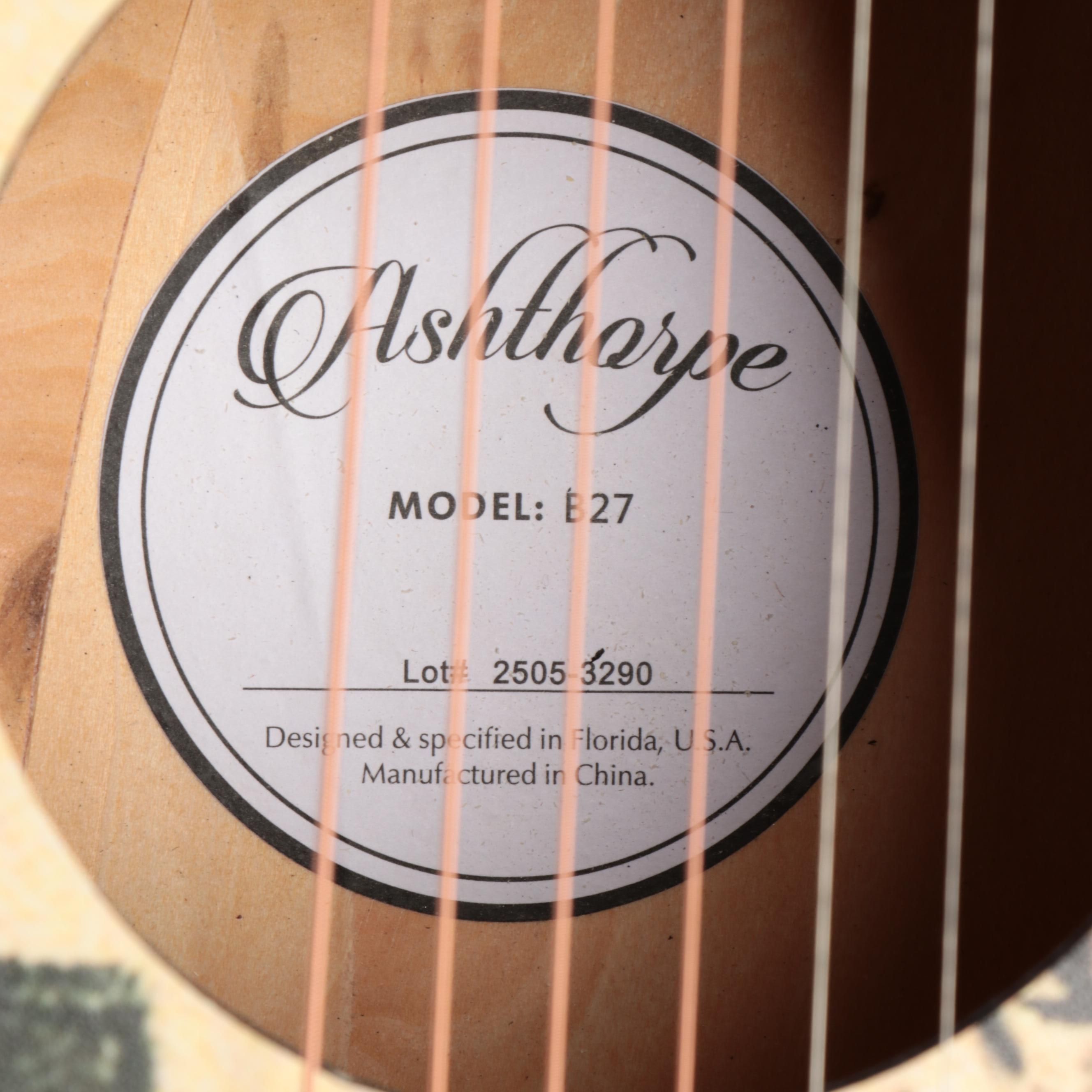 Morgan Wallen Decal-Signed Ashthorpe Acoustic Guitar, JSA