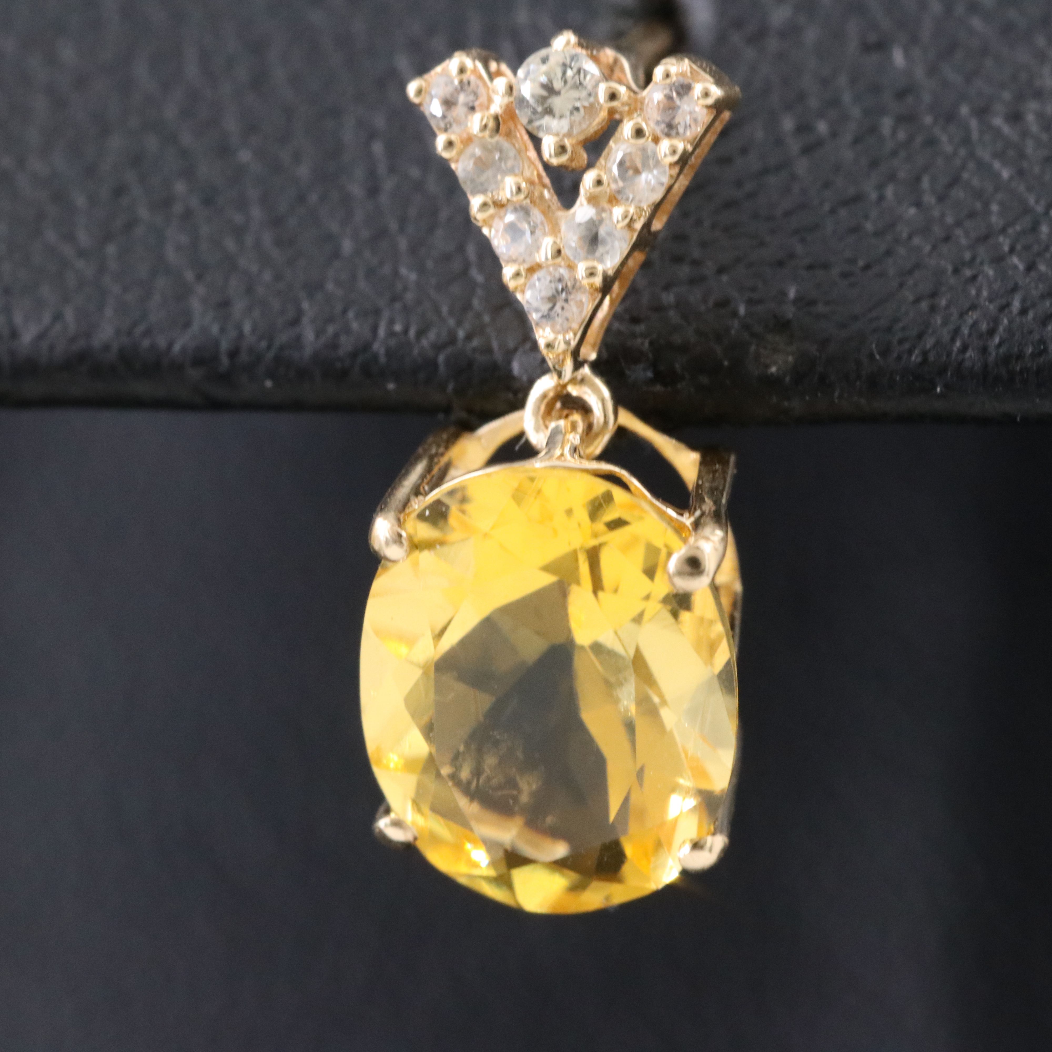 14K Fire Opal and White Sapphire Earrings