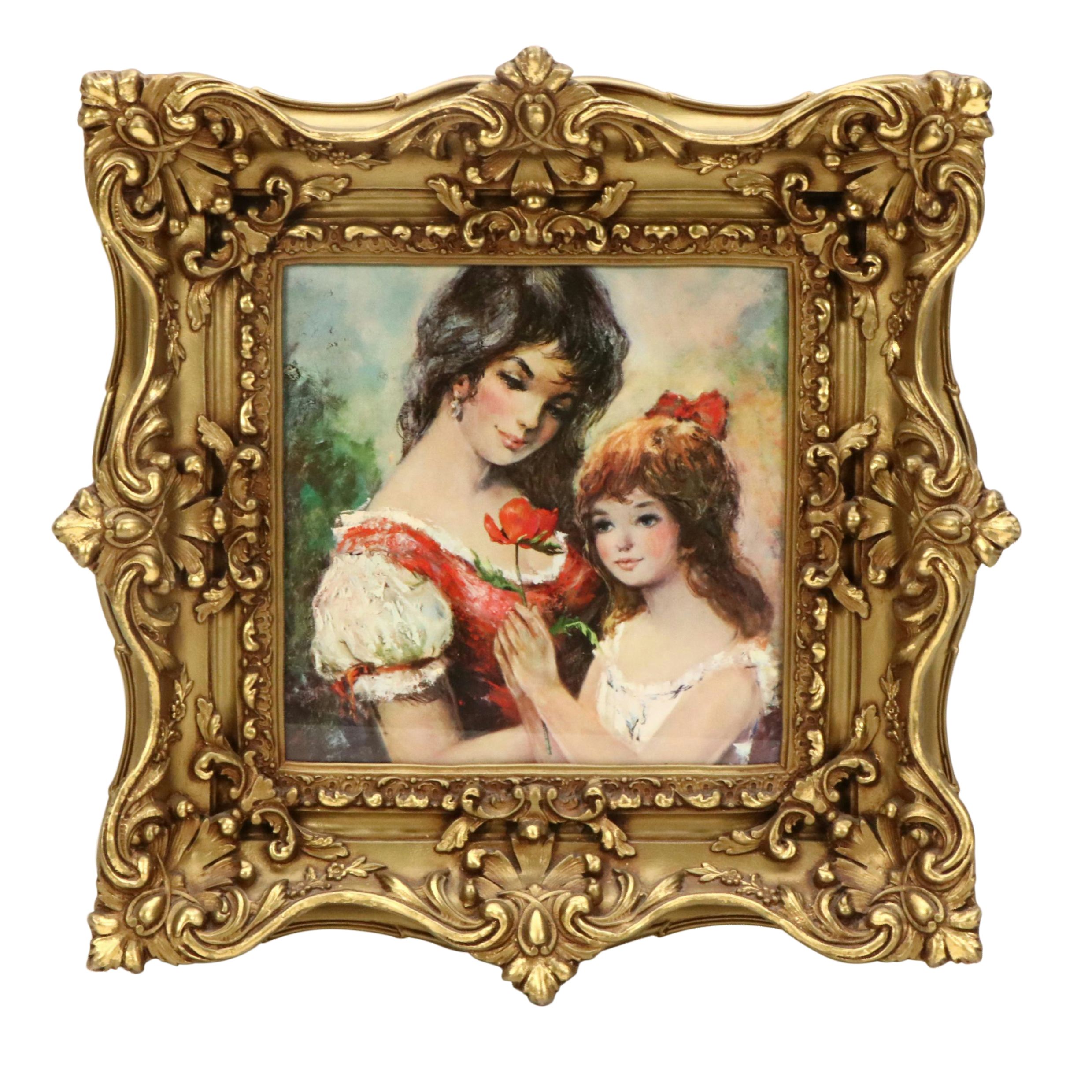 After Americo Makk Offset Lithographs of Mothers with Daughters