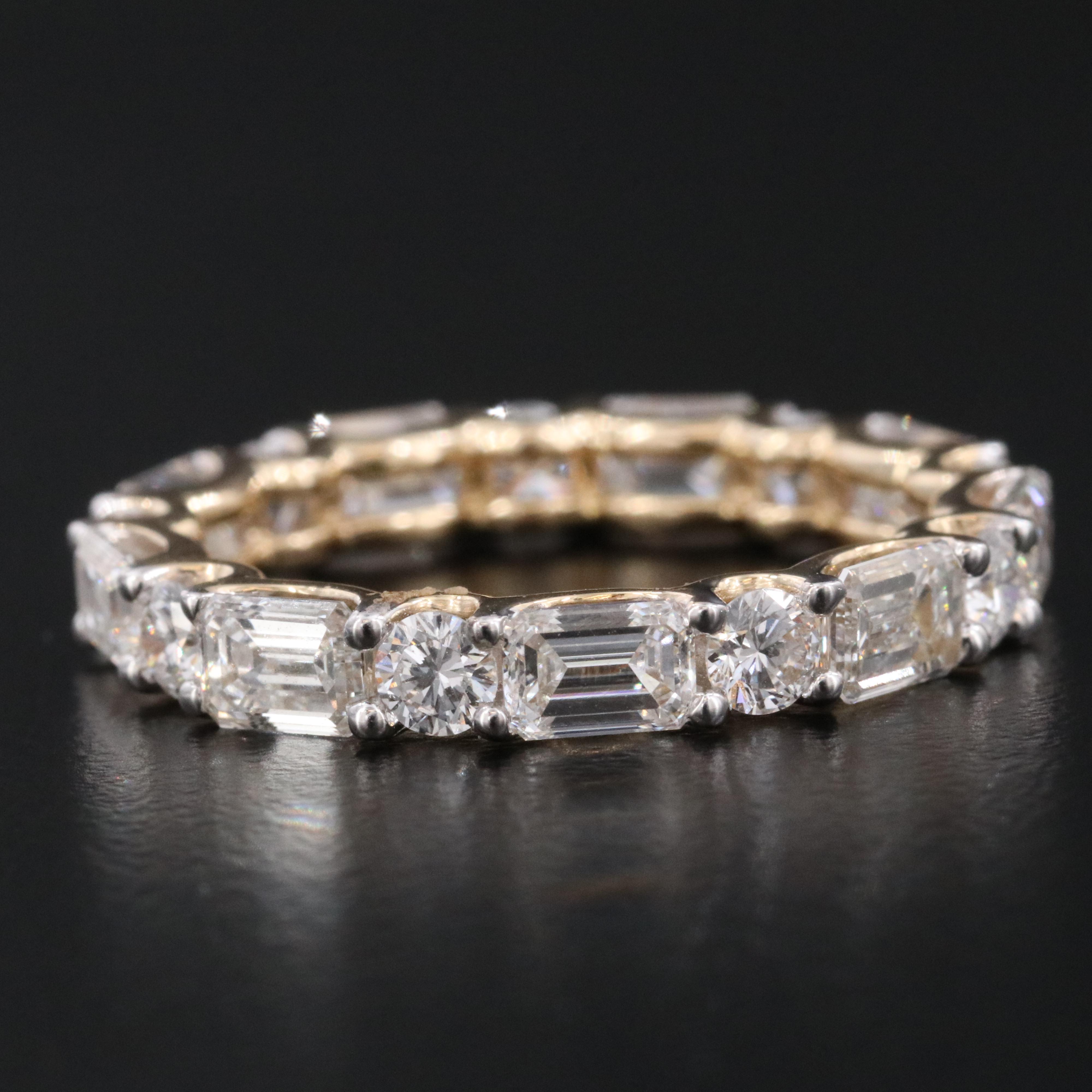 14K 3.00 CTW Lab Grown Diamond Eternity Ring