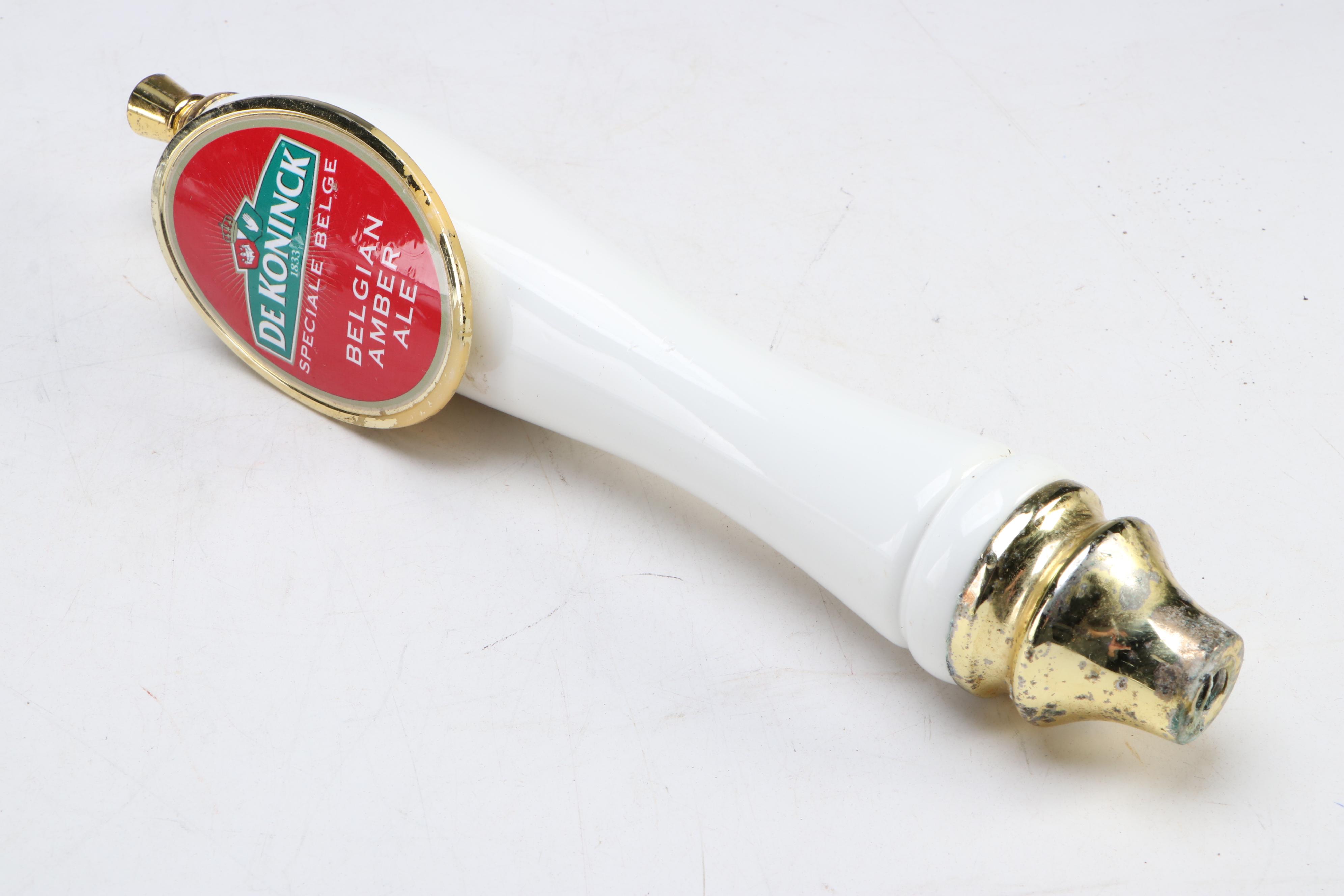 Stella Artois, Kronenbourg, and De Koninck Beer Tap Handles