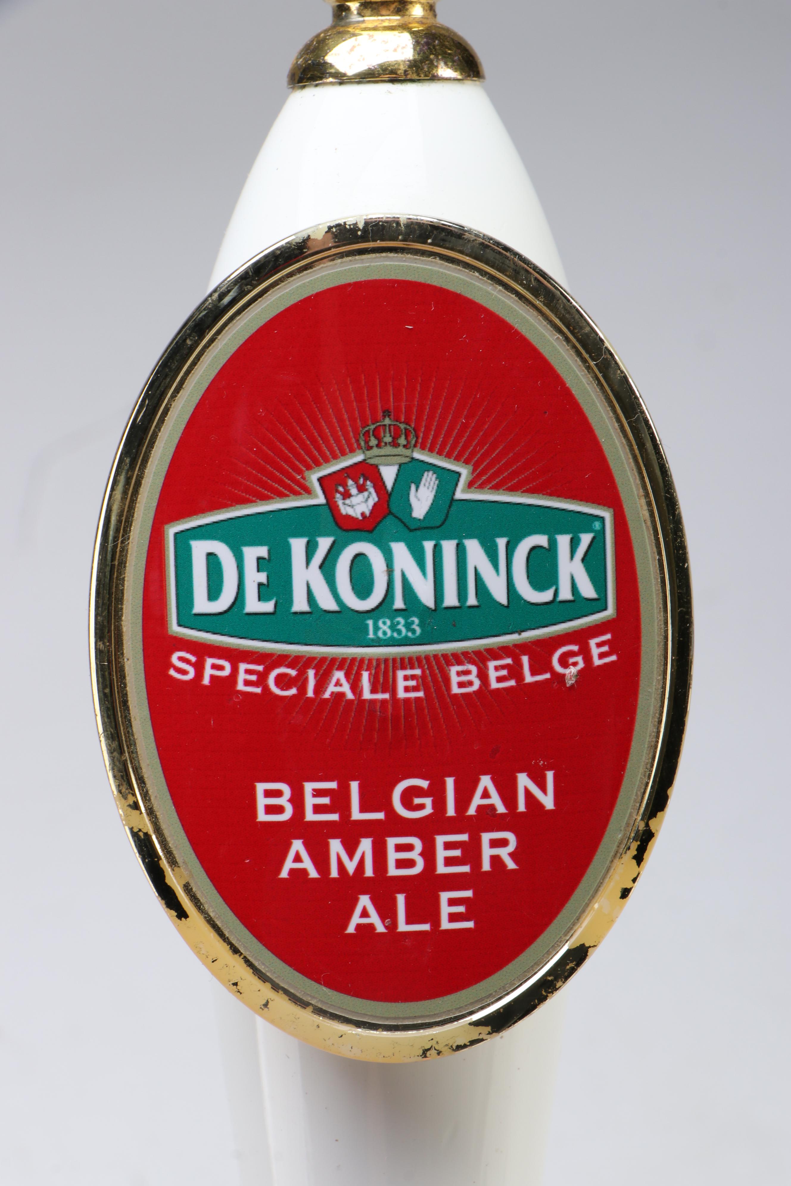 Stella Artois, Kronenbourg, and De Koninck Beer Tap Handles