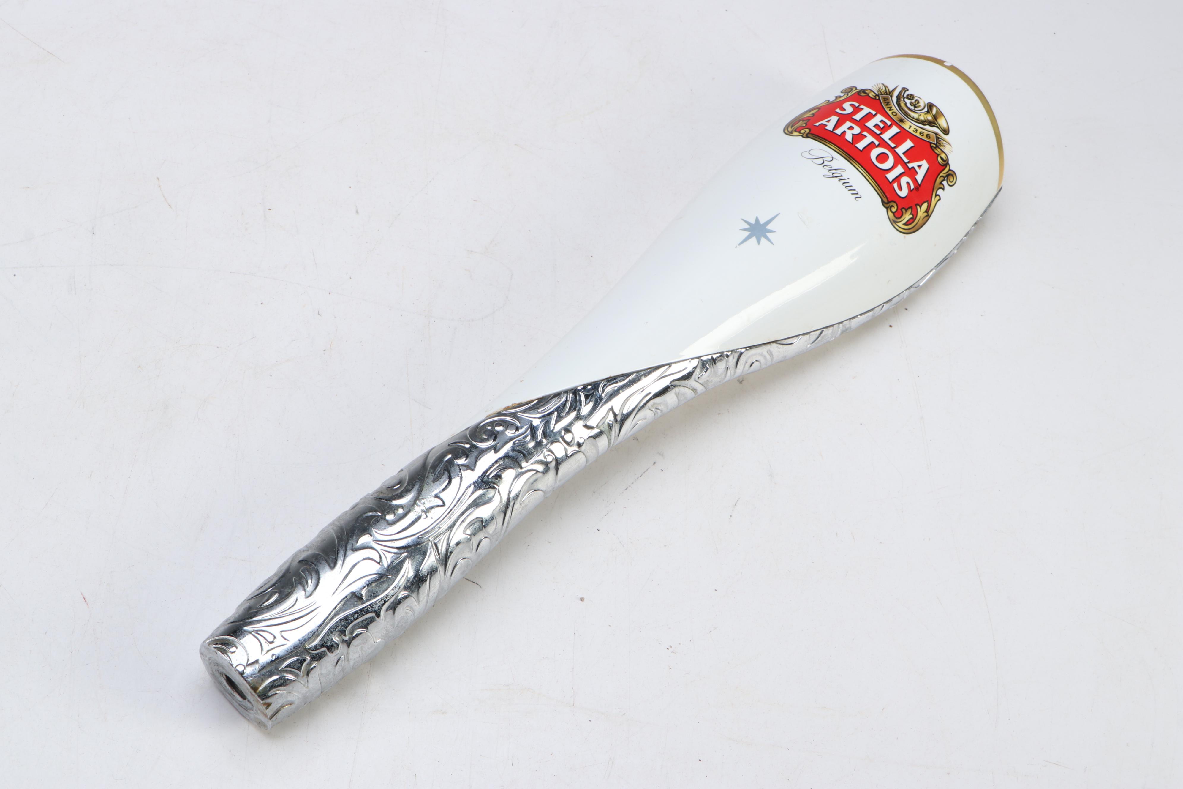 Stella Artois, Kronenbourg, and De Koninck Beer Tap Handles