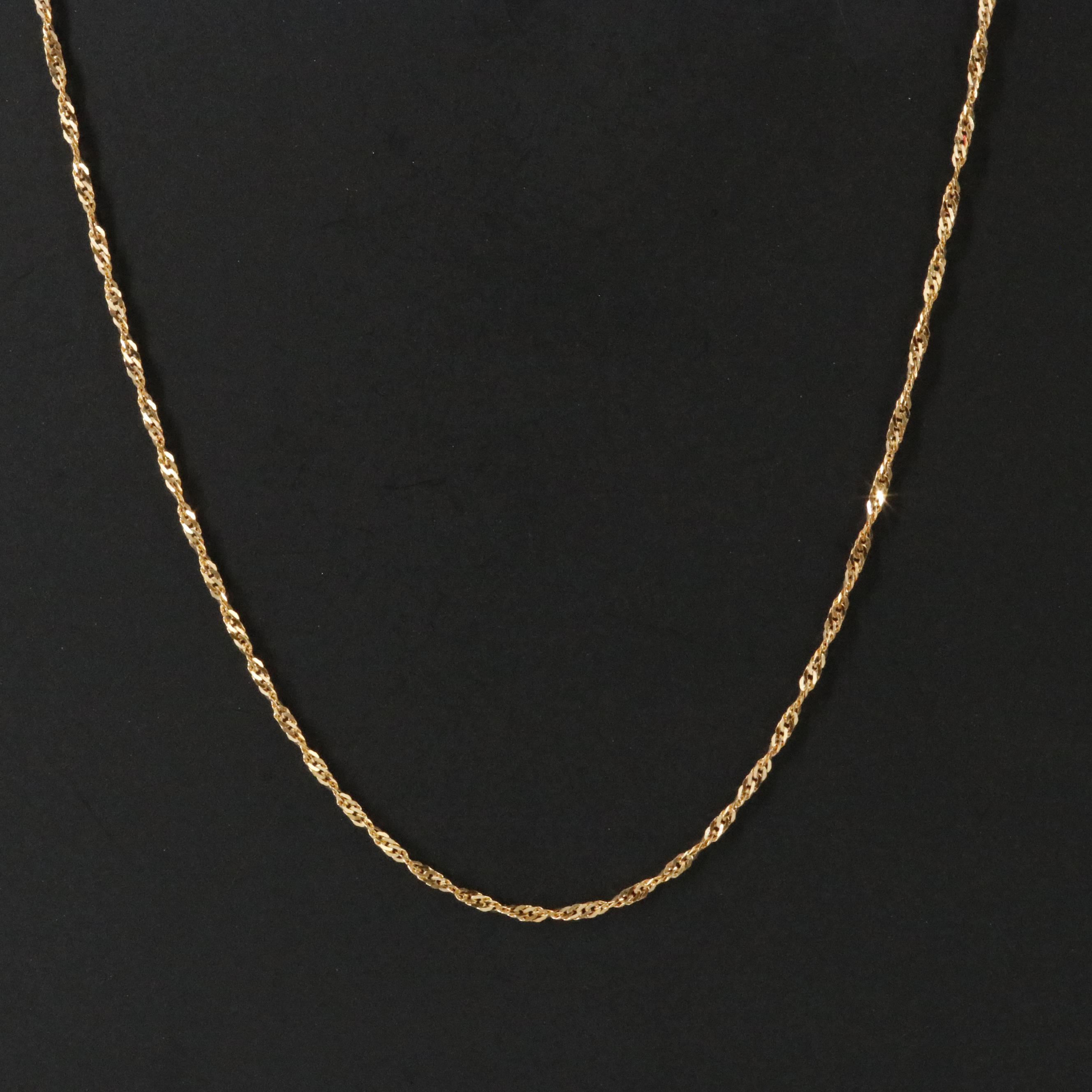 14K Singapore Chain Necklace