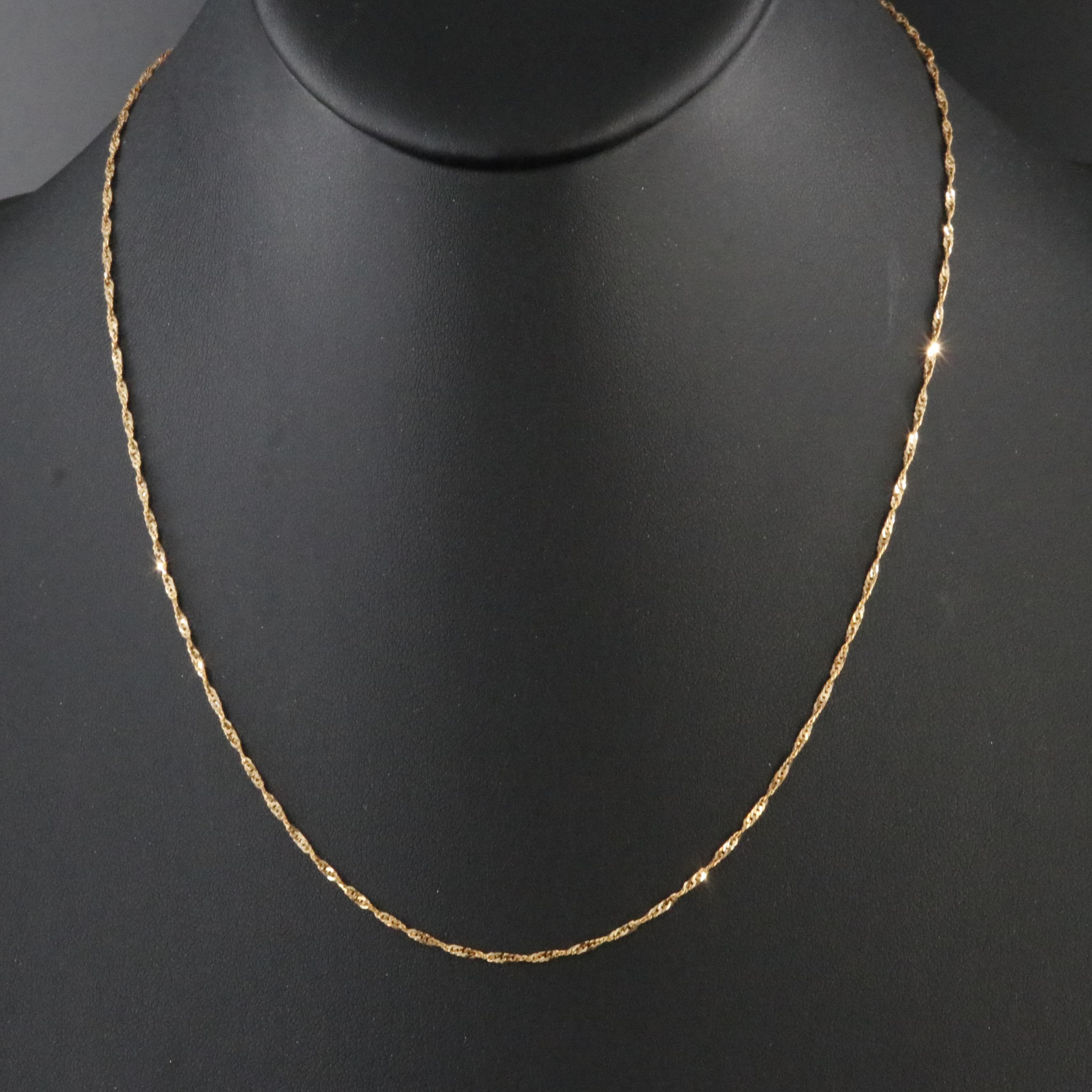 14K Singapore Chain Necklace