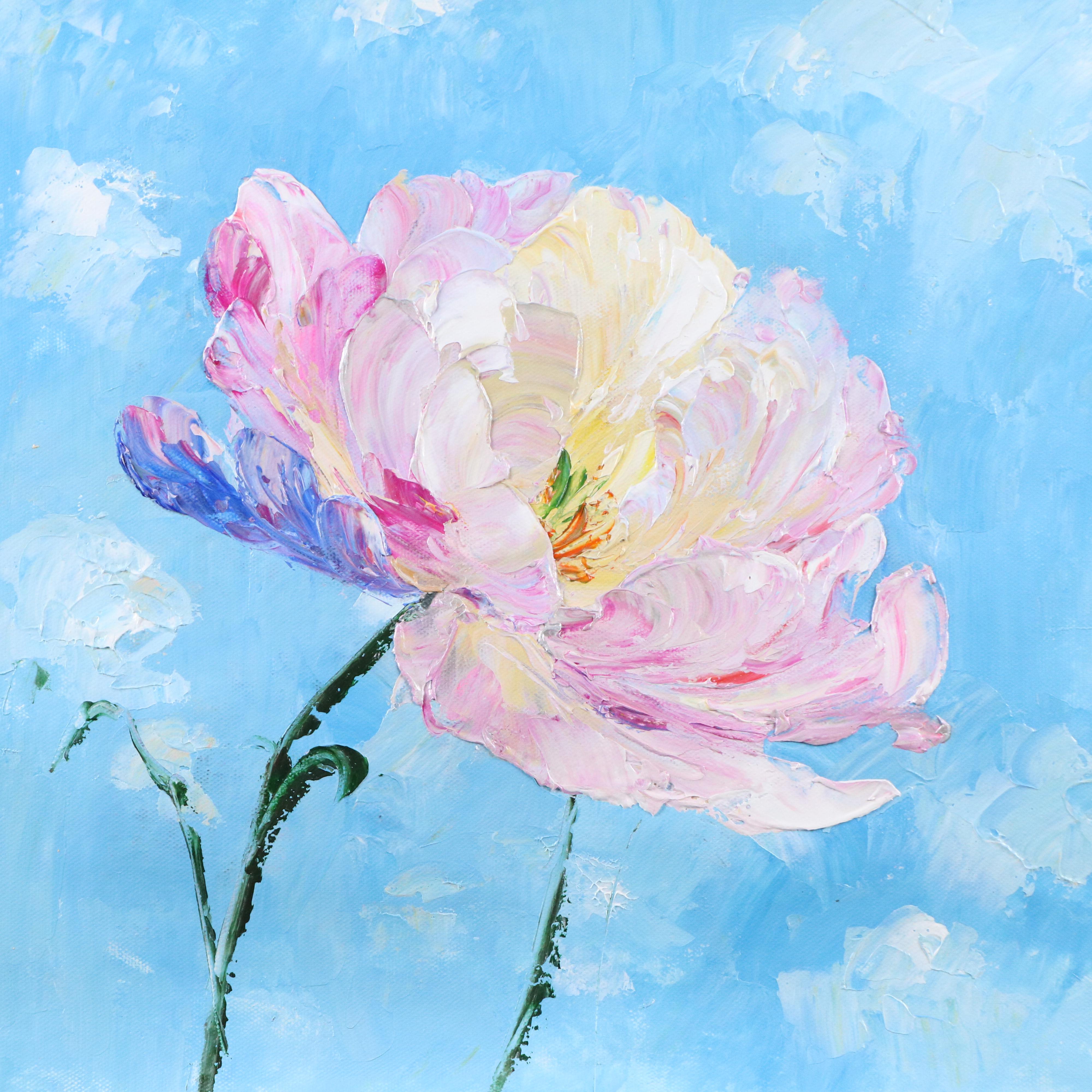 Ping Floral Oil Painting, 21st Century