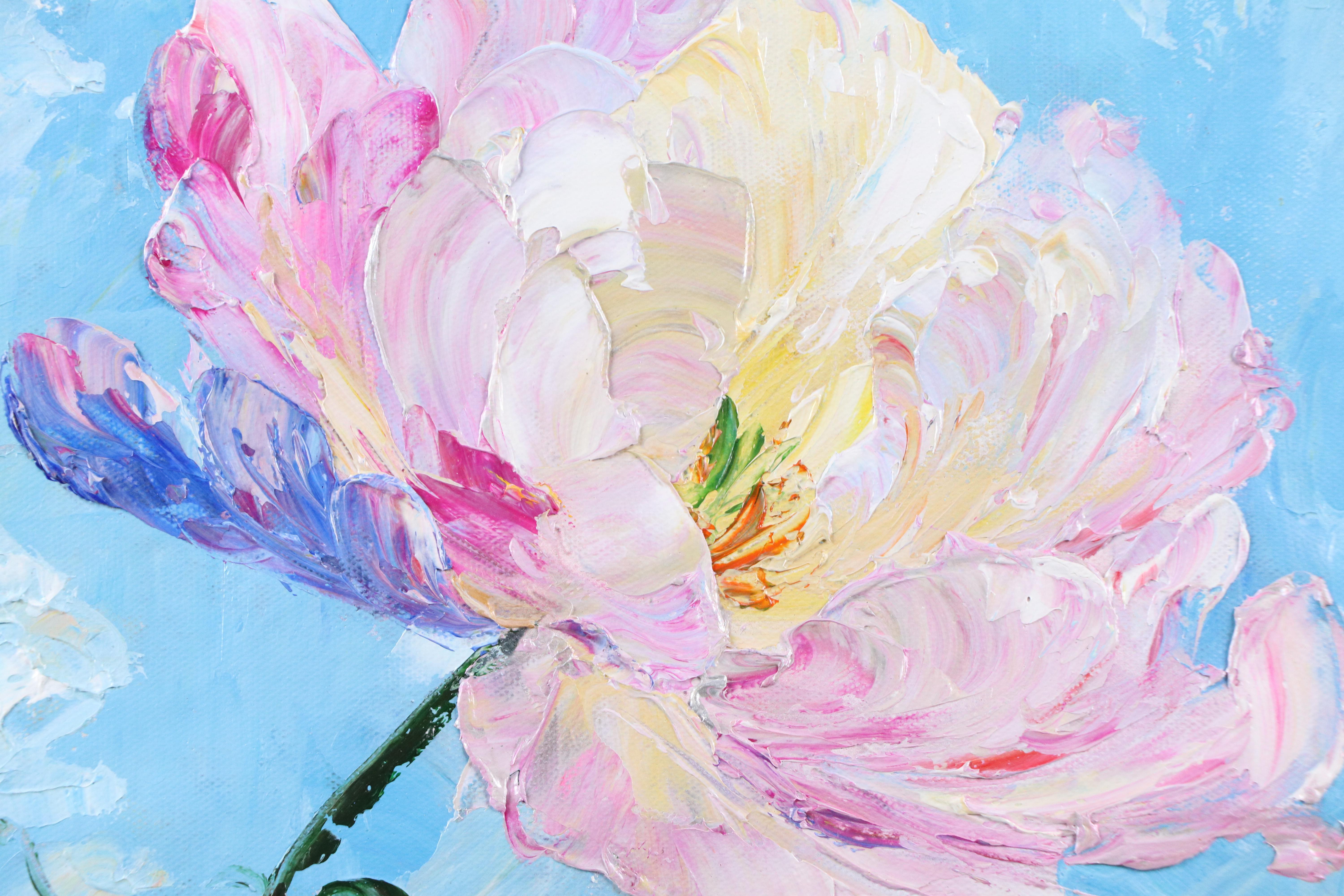 Ping Floral Oil Painting, 21st Century