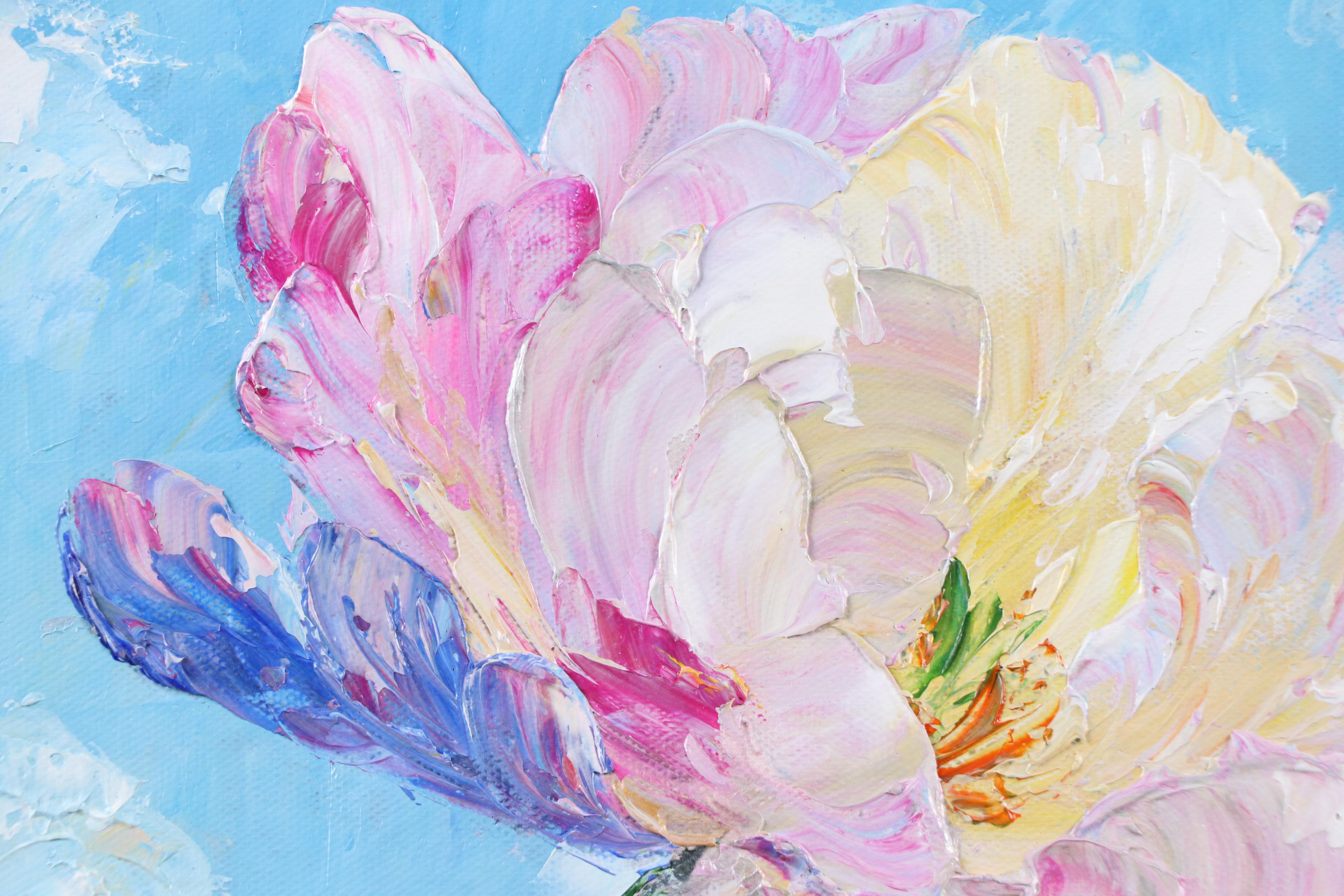 Ping Floral Oil Painting, 21st Century