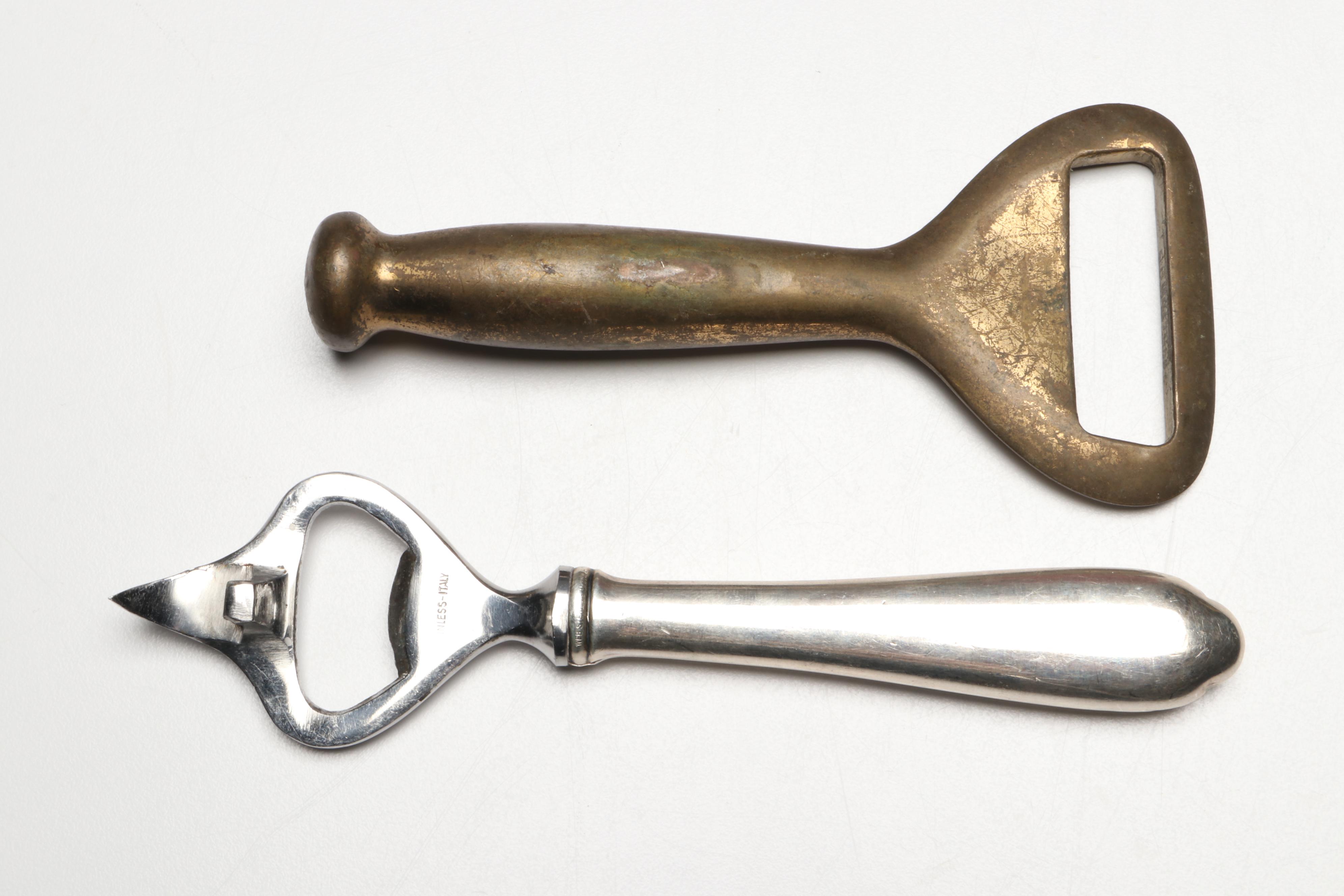 Cast Iron Tropical Bird Bottle Openers with Blown Stir Sticks and More Bar Tools