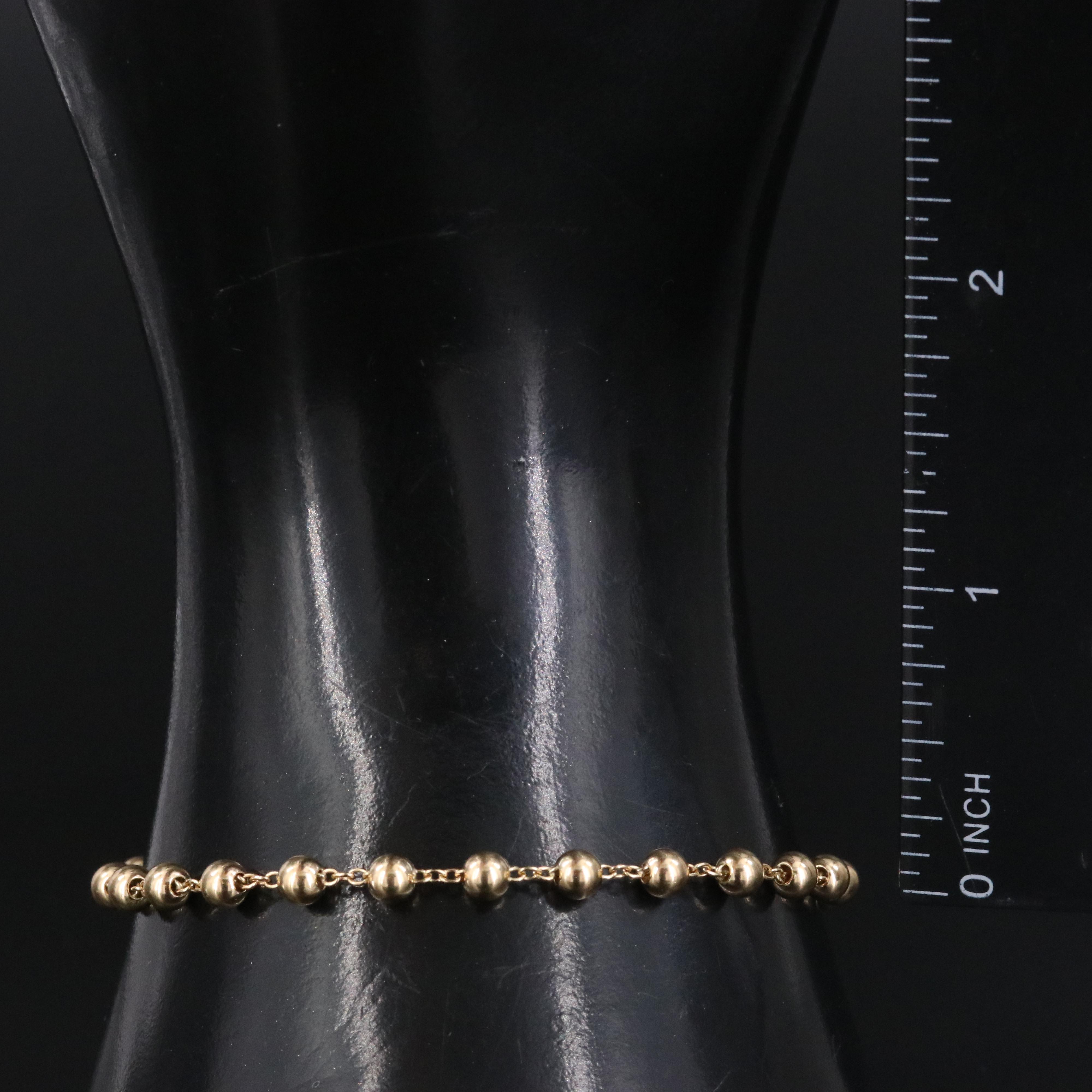 Prada Bunny Jewels 18K Ball Bead Necklace with COA