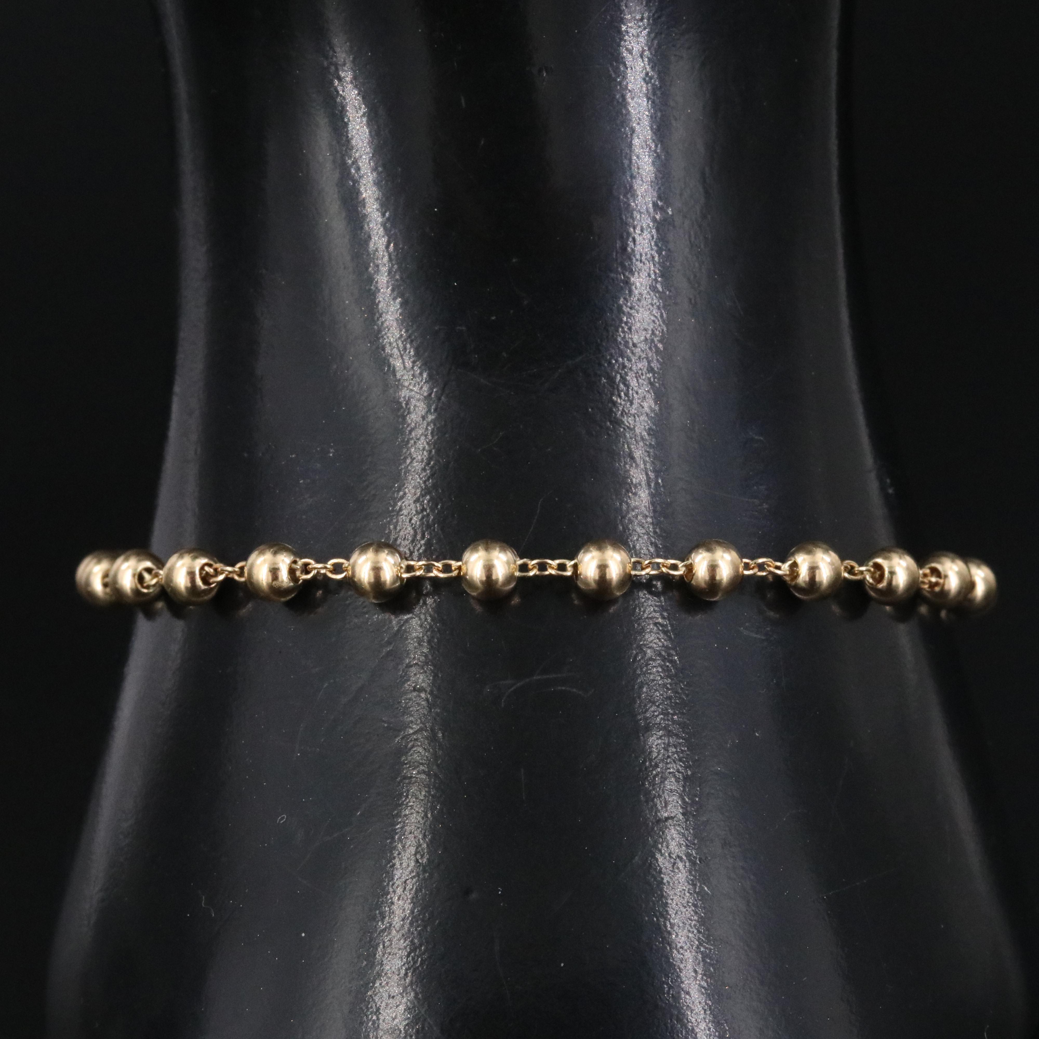 Prada Bunny Jewels 18K Ball Bead Necklace with COA