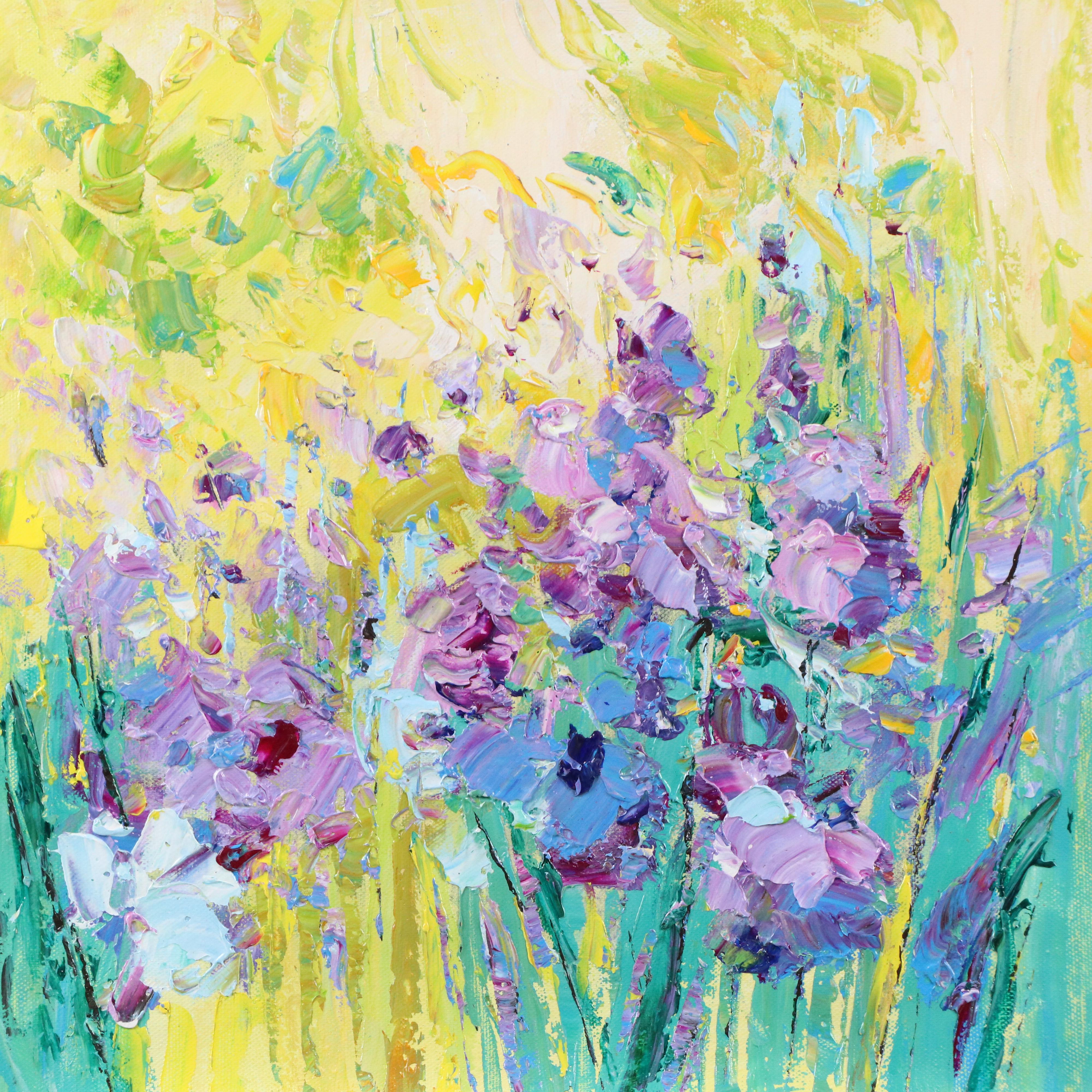 Ping Floral Landscape Oil Painting, 21st Century