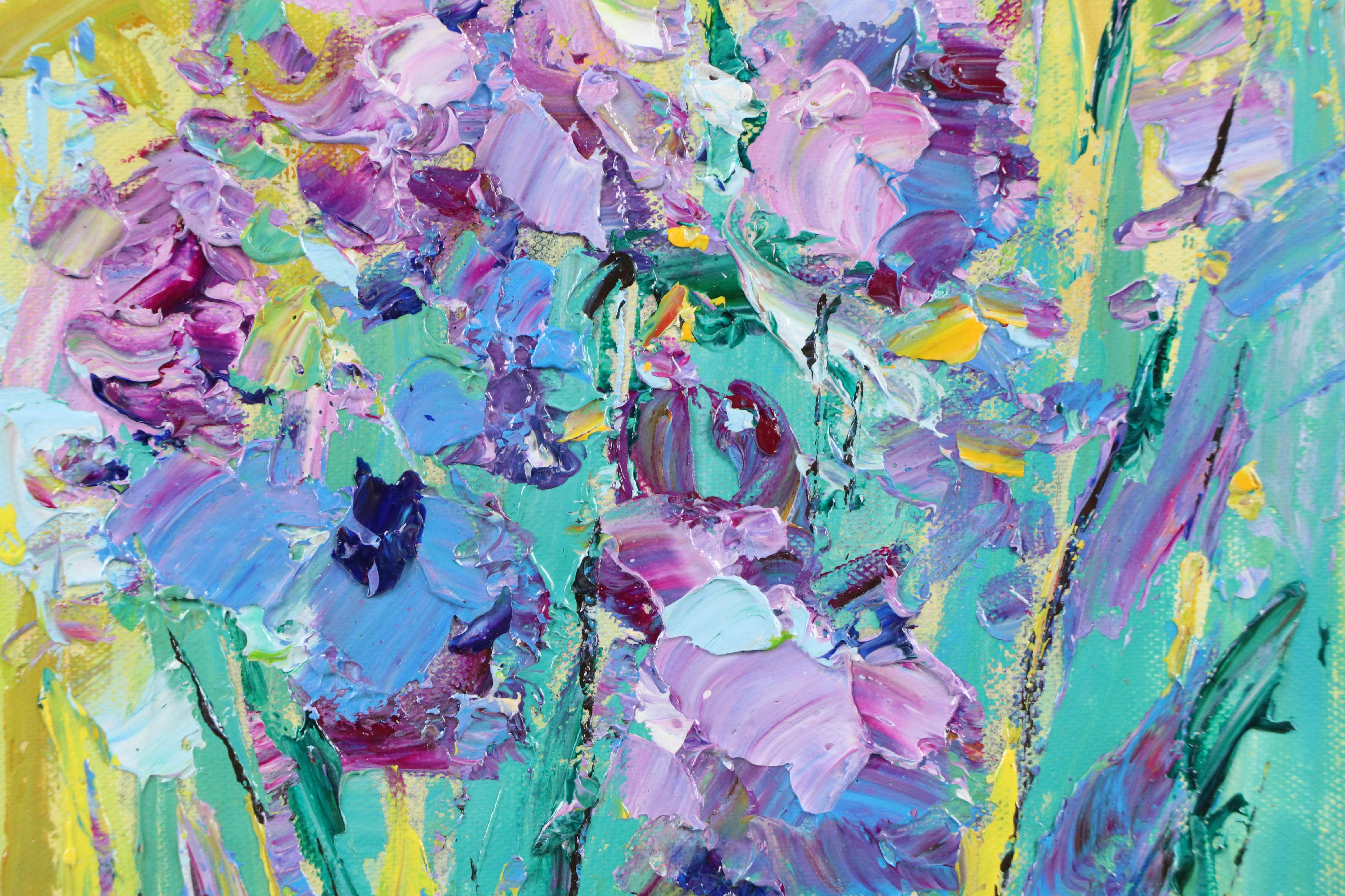 Ping Floral Landscape Oil Painting, 21st Century