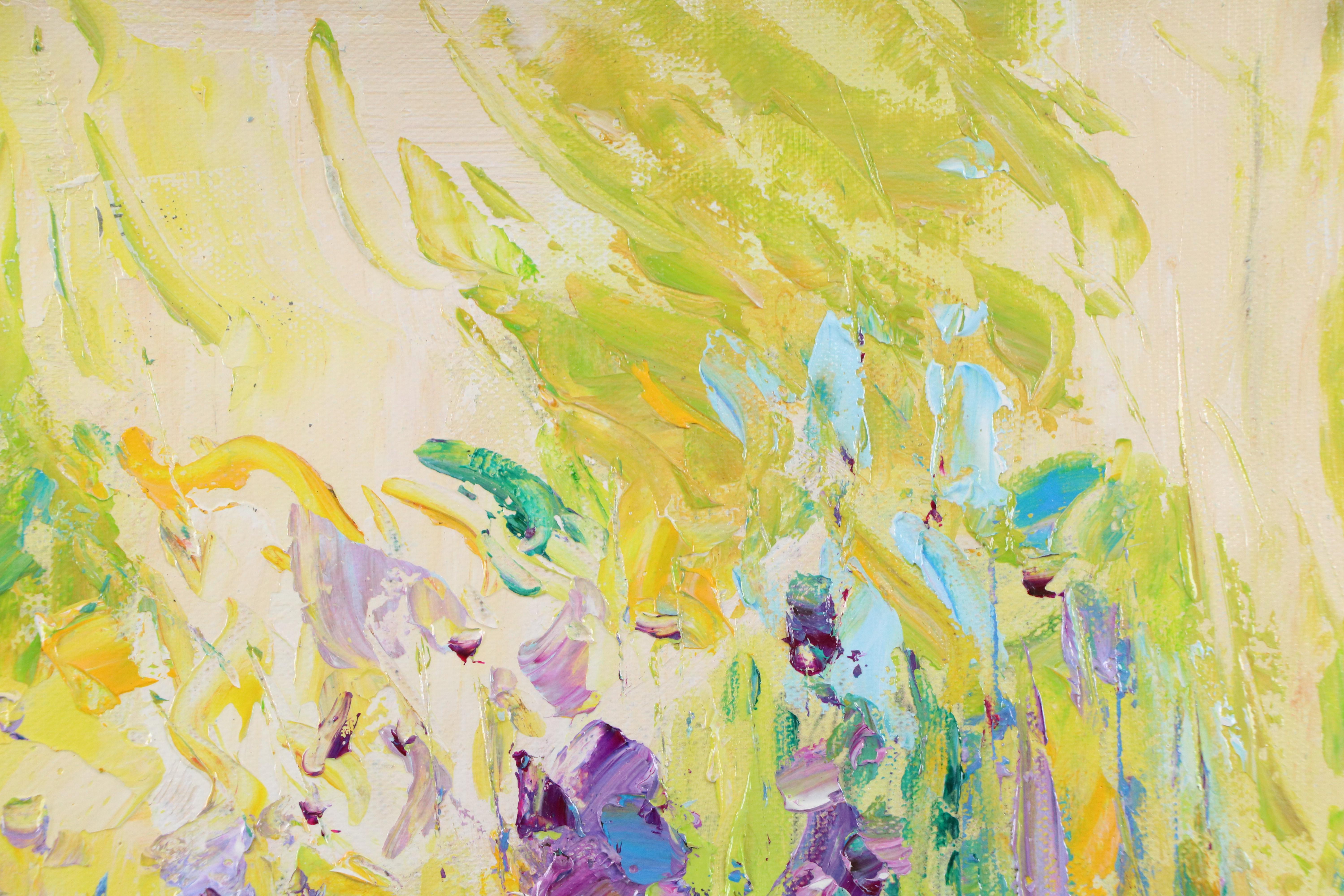 Ping Floral Landscape Oil Painting, 21st Century