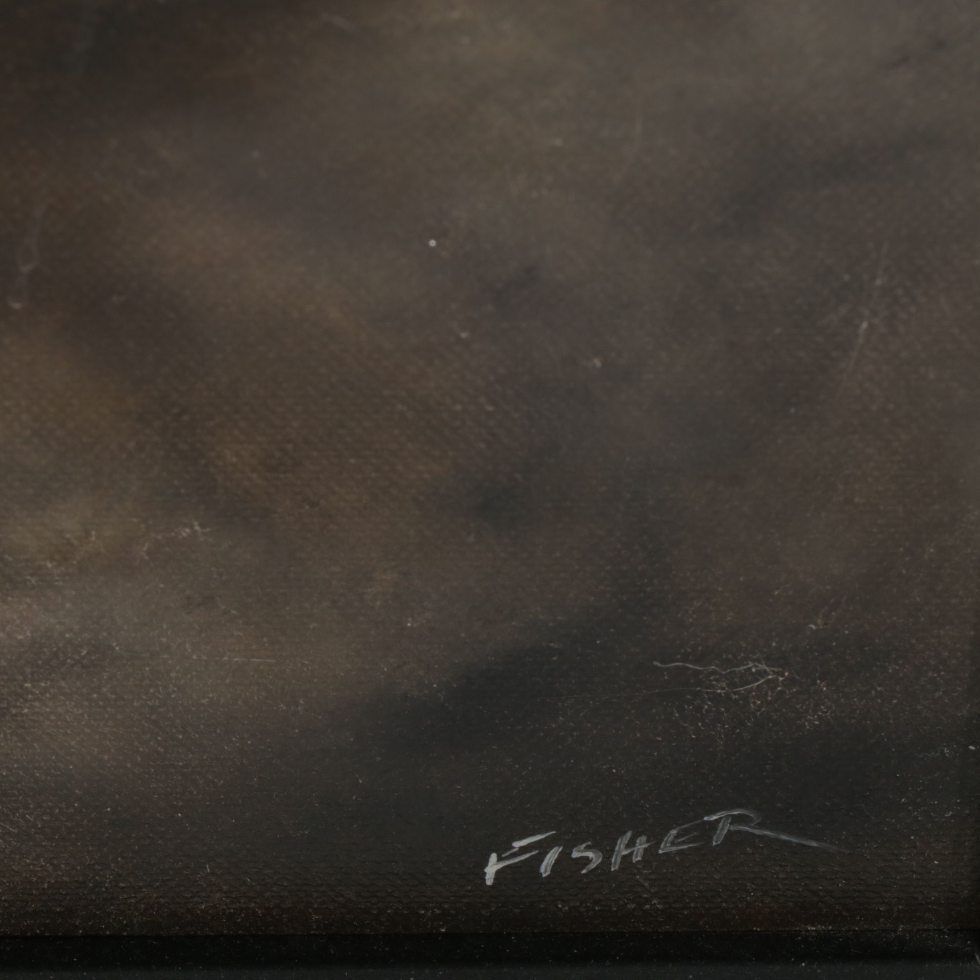 Joyce Fisher Wildlife Portrait Oil Painting "Burning Bright", Early 21st Century