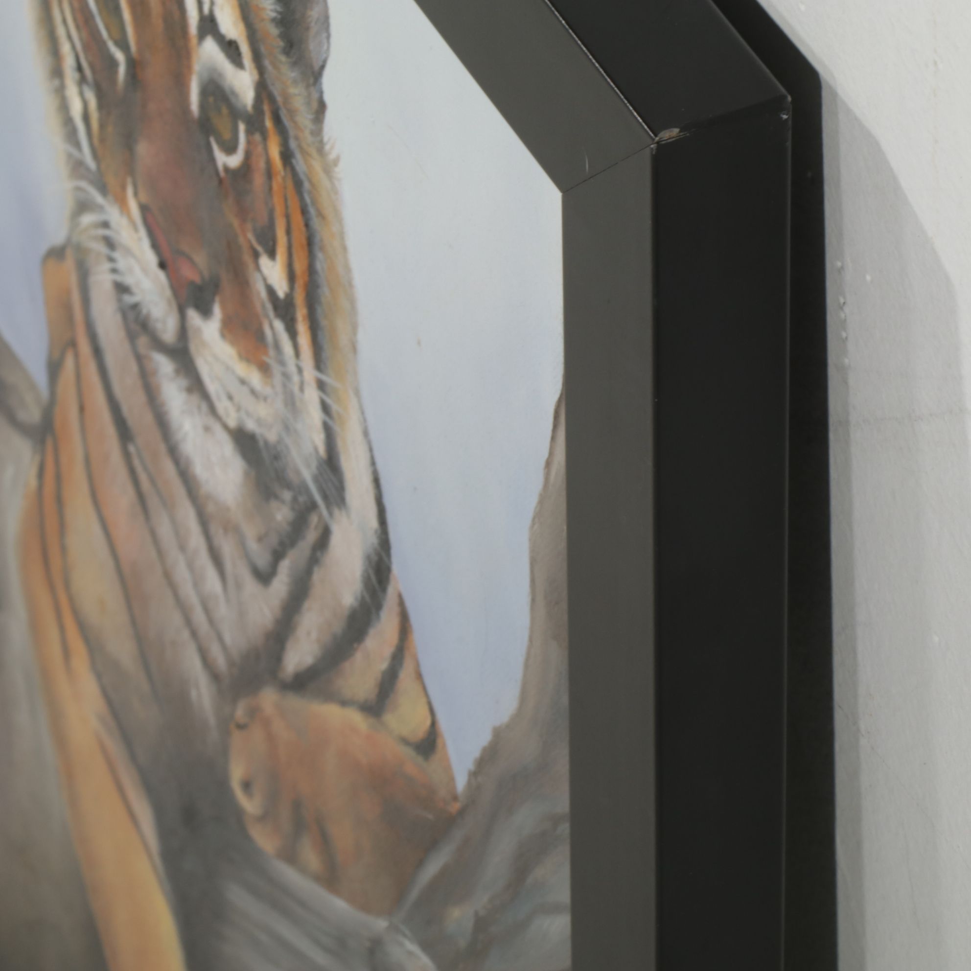 Joyce Fisher Wildlife Portrait Oil Painting "Burning Bright", Early 21st Century