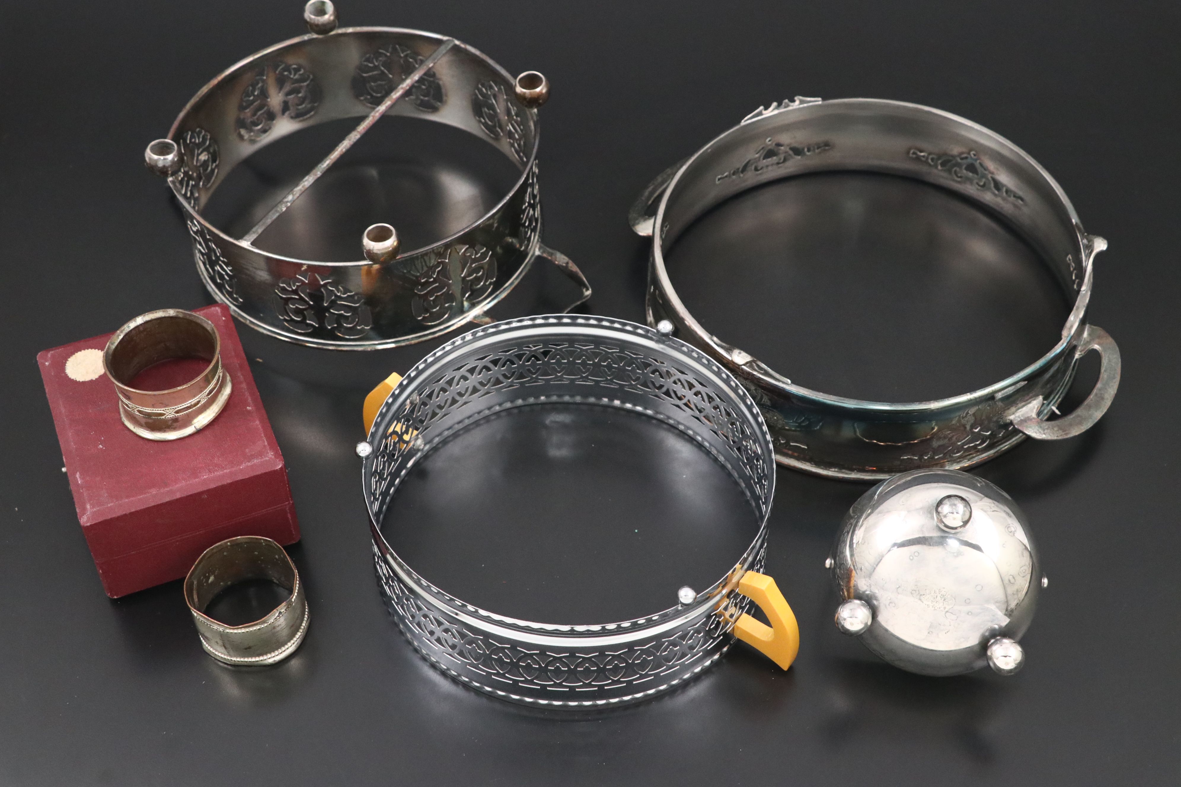 Leonard Silver Plate Compote, F.B. Rogers Ice Buket, and More Serveware