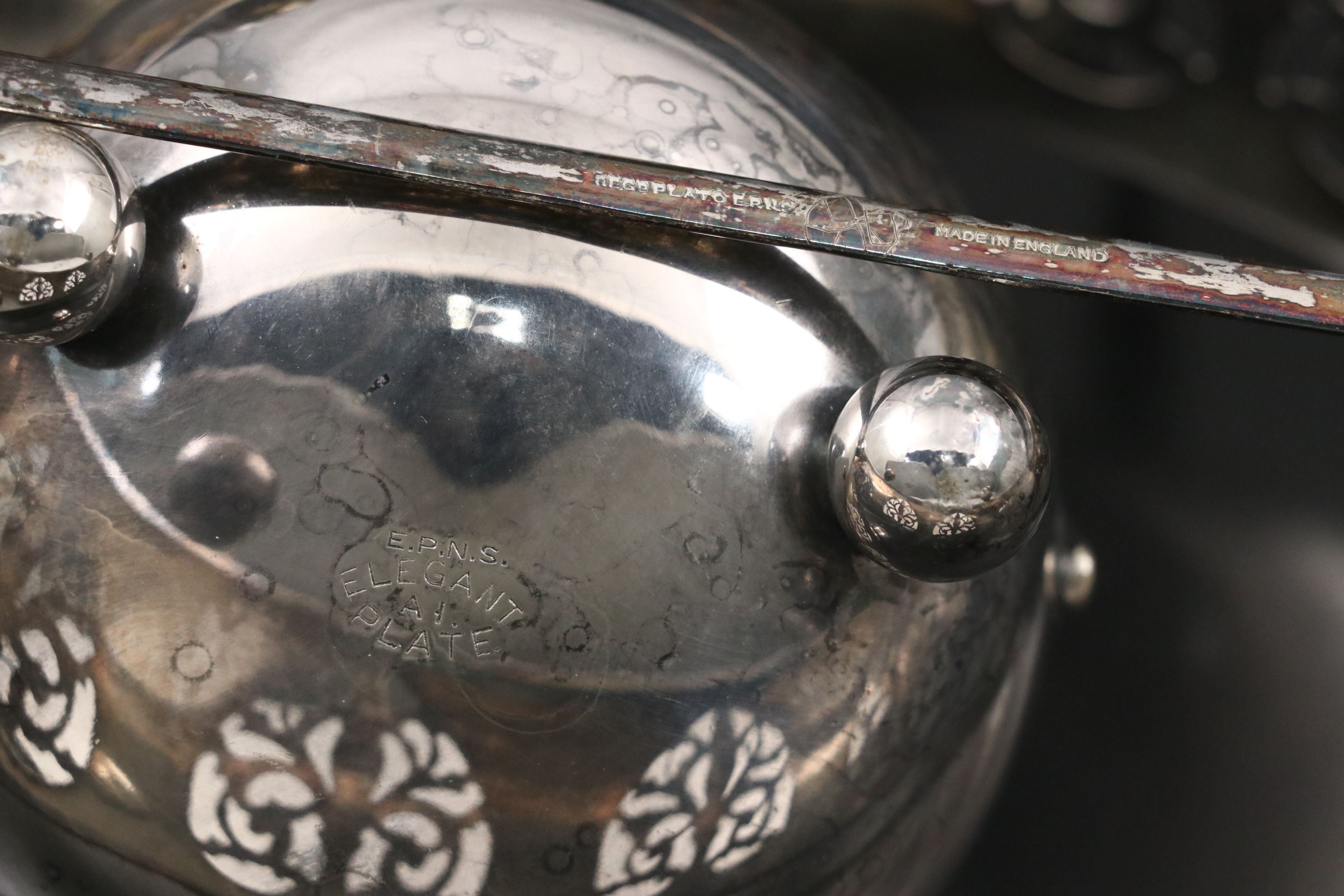 Leonard Silver Plate Compote, F.B. Rogers Ice Buket, and More Serveware