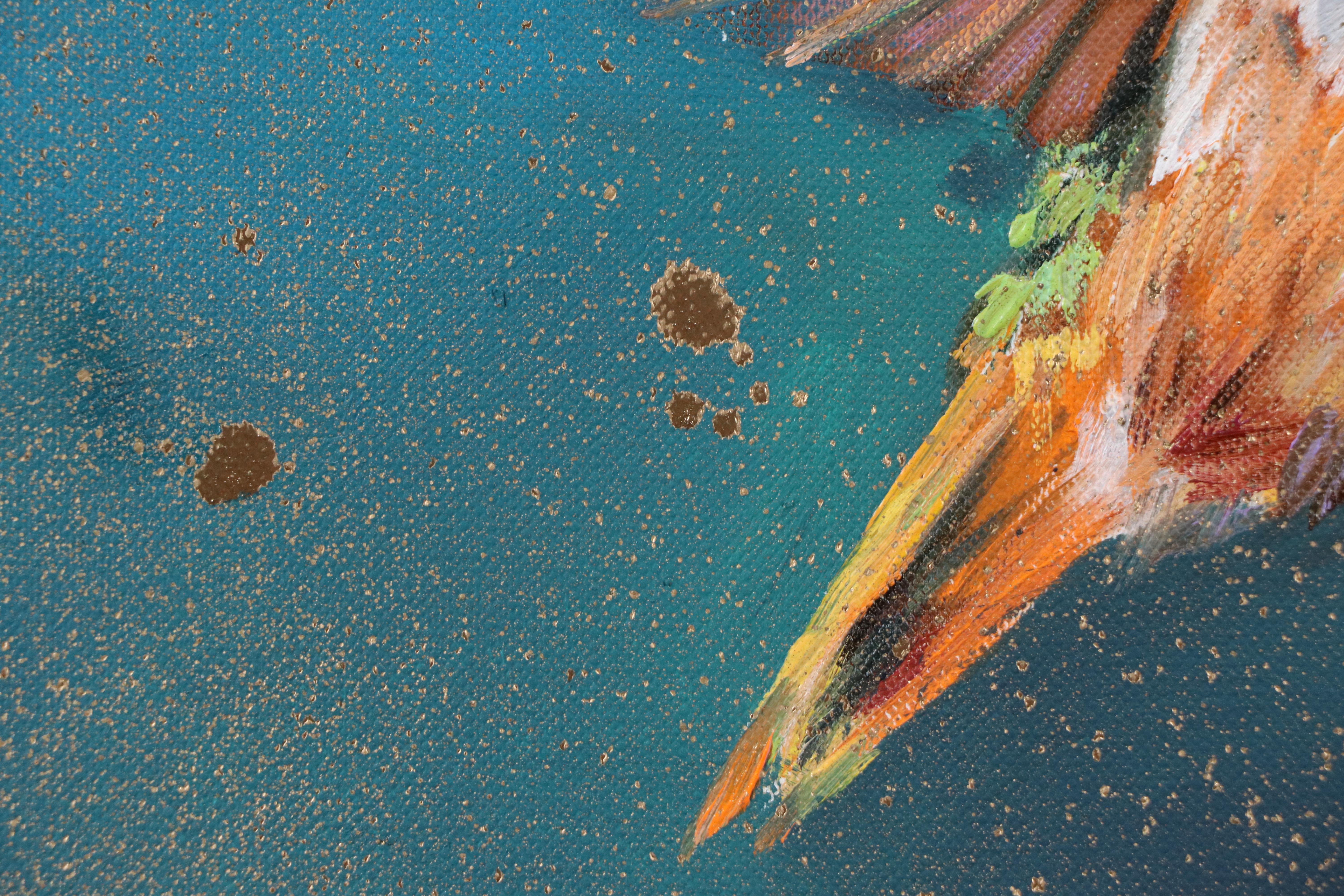 Inga Kovalenko Oil Painting of a Hummingbird, 2025