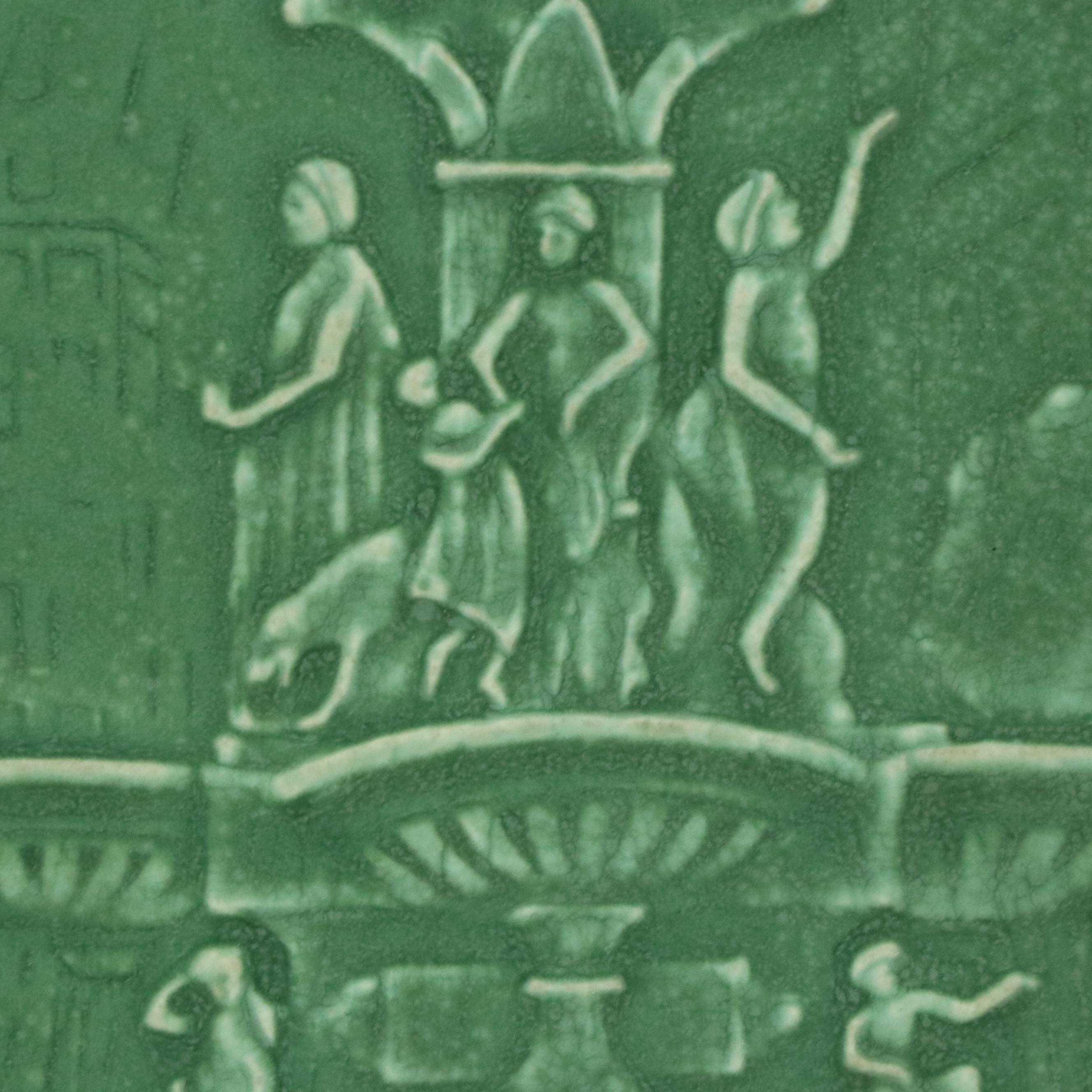 Earl Menzel Rookwood Pottery Tyler Davidson Fountain Plaque, 1957