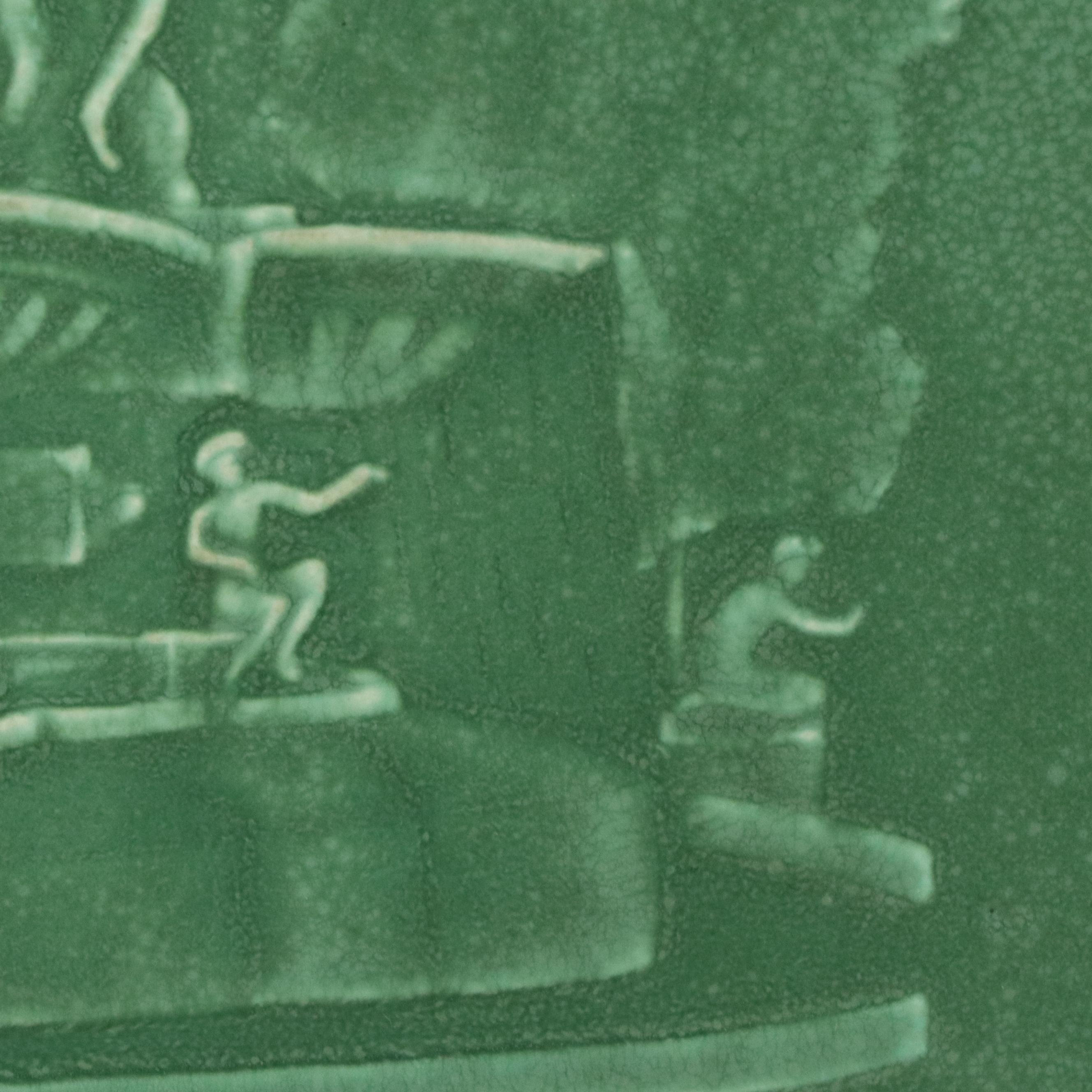 Earl Menzel Rookwood Pottery Tyler Davidson Fountain Plaque, 1957