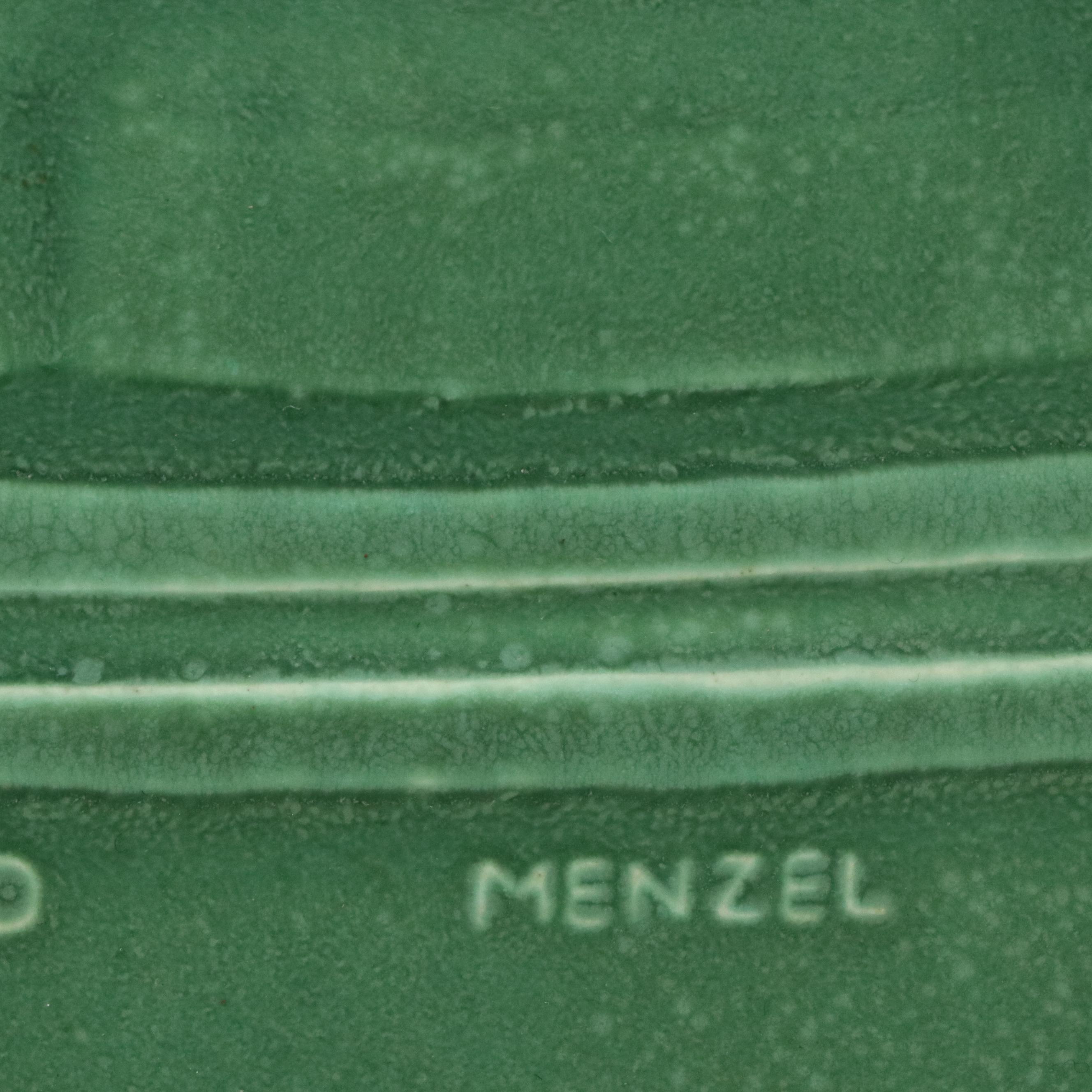 Earl Menzel Rookwood Pottery Tyler Davidson Fountain Plaque, 1957