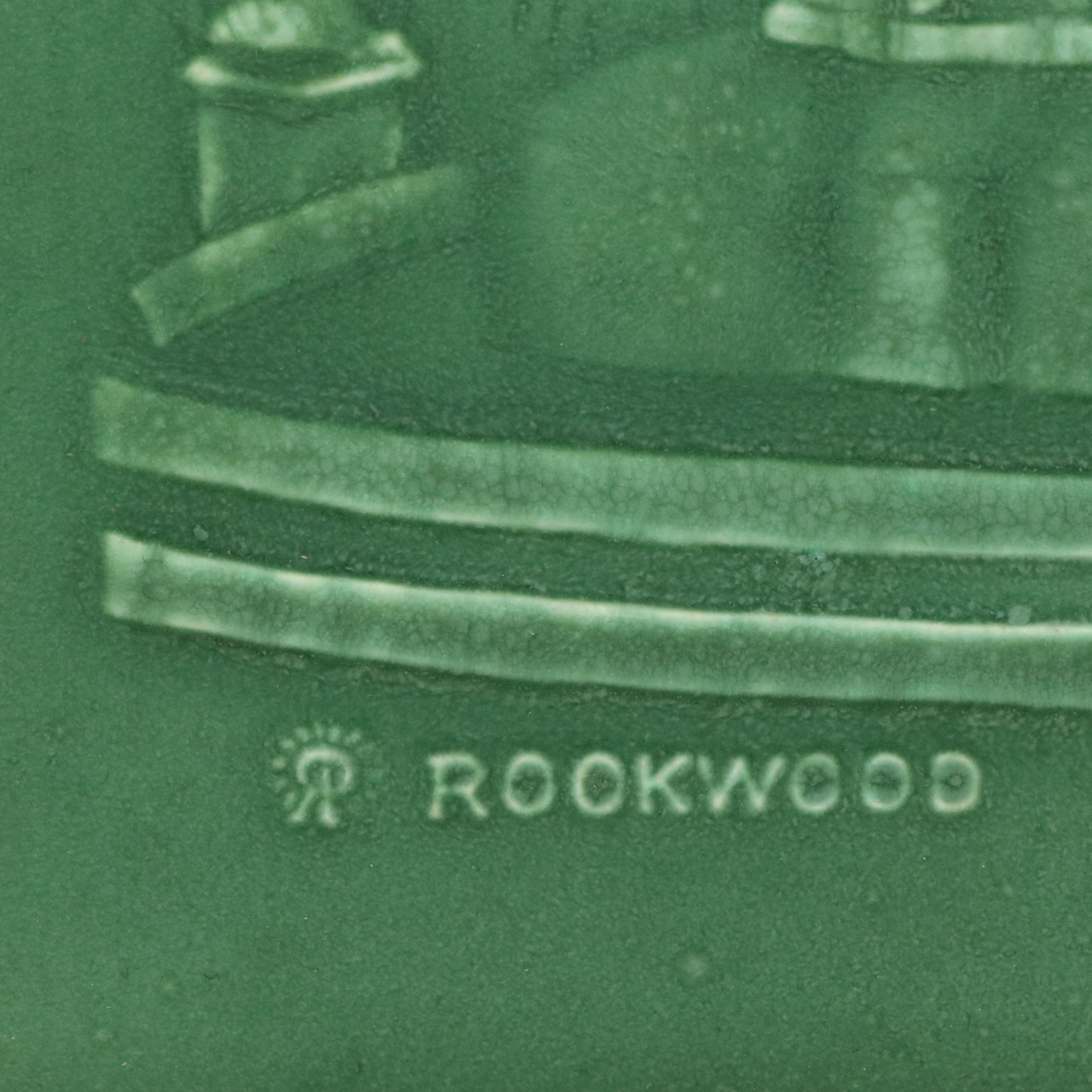 Earl Menzel Rookwood Pottery Tyler Davidson Fountain Plaque, 1957