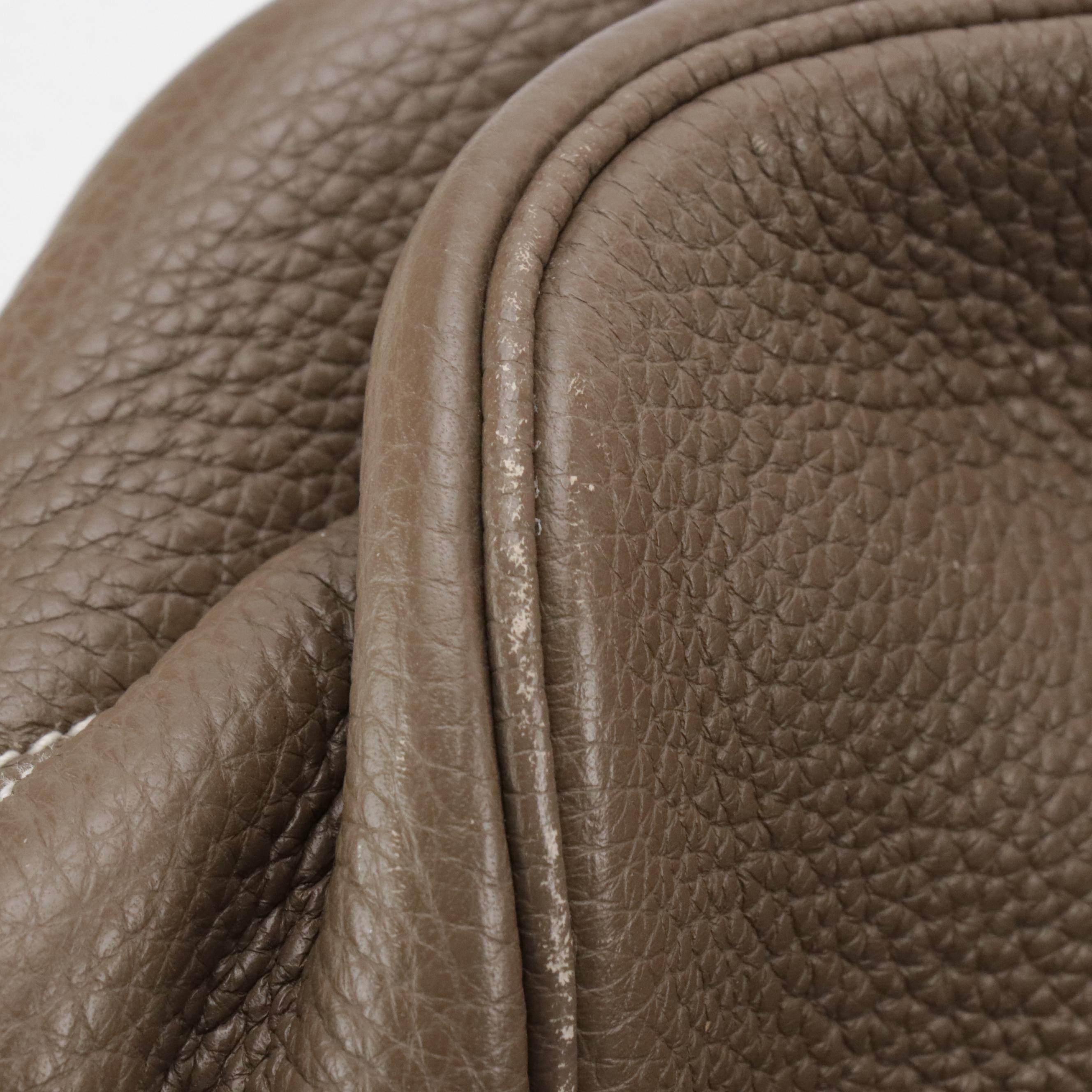 Hermès Victoria II 35 Shoulder Bag in Taupe Clemence Leather