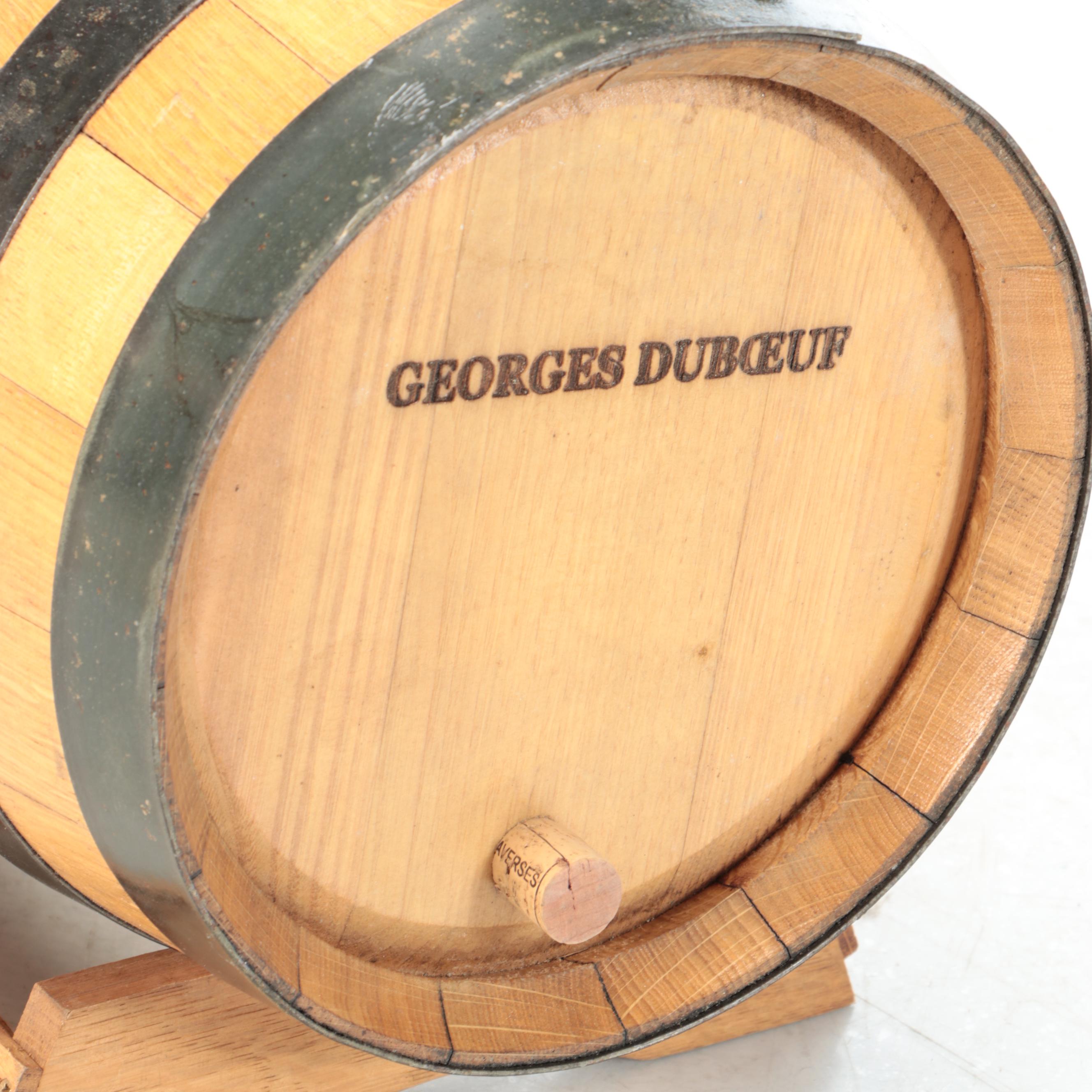 Georges Duboeuf Wooden Wine Barrel