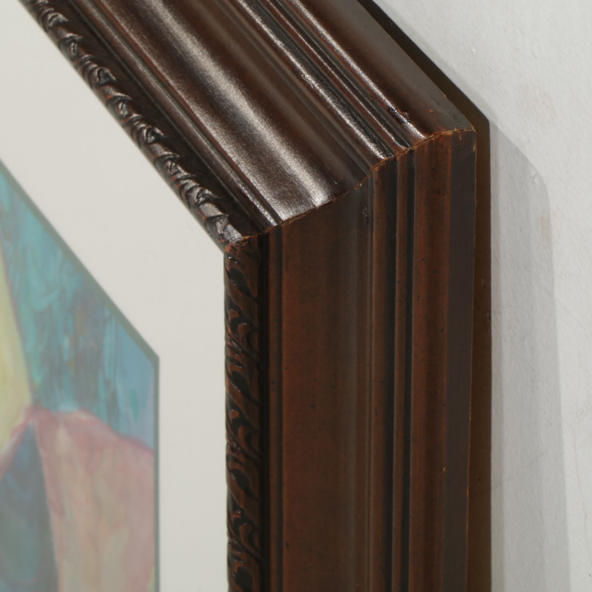 Lora Garcelon Stylized Watercolor Portrait Painting of Cat, Early 21st Century